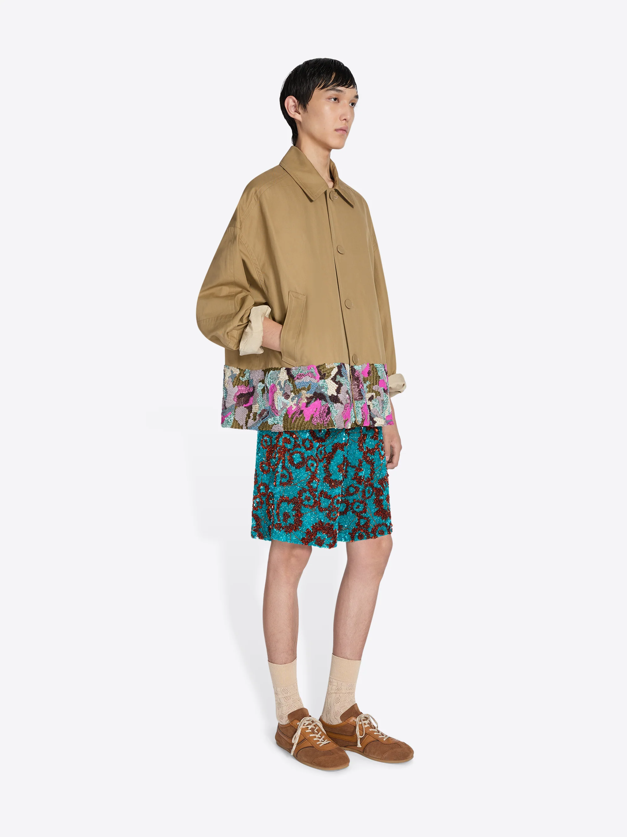 Embroidered shorts