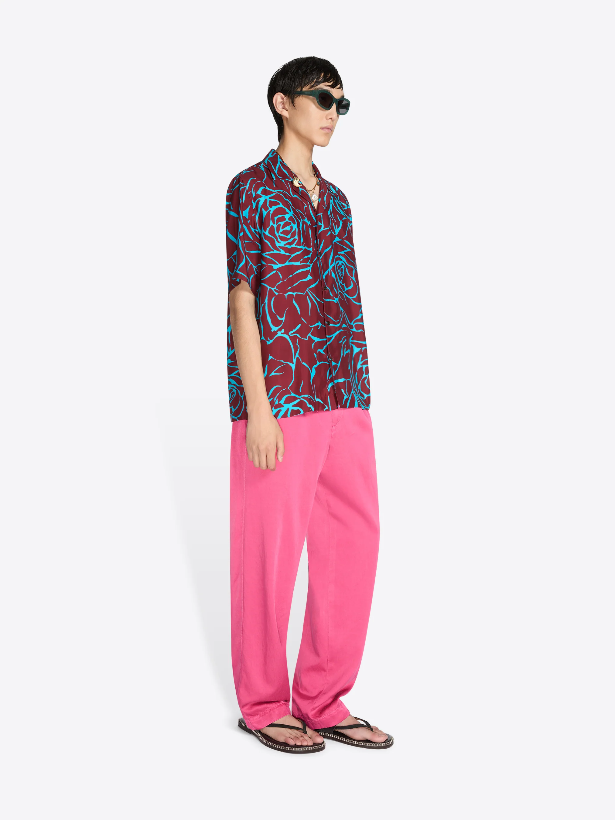 Boxy viscose shirt