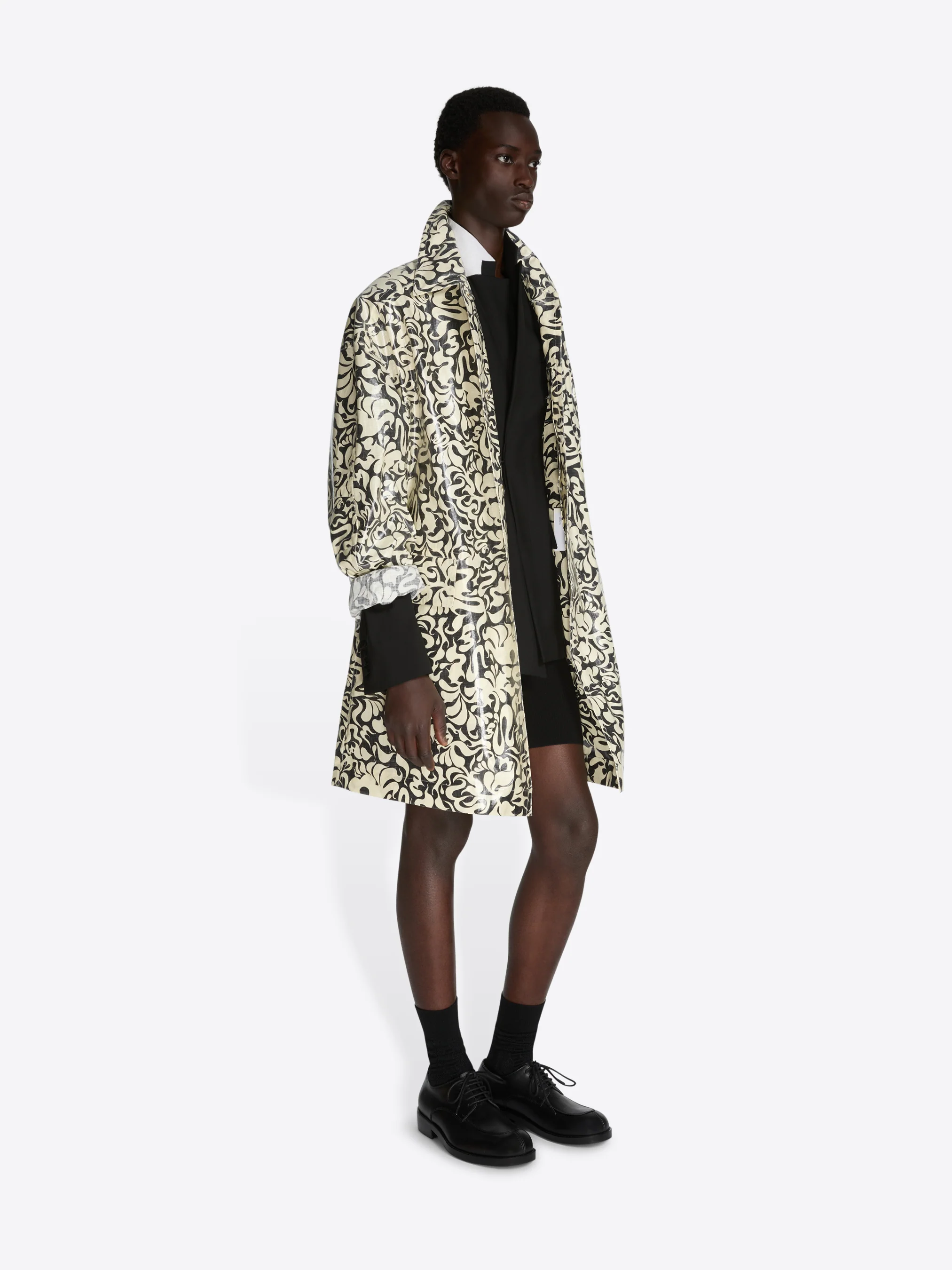 Printed cotton mac