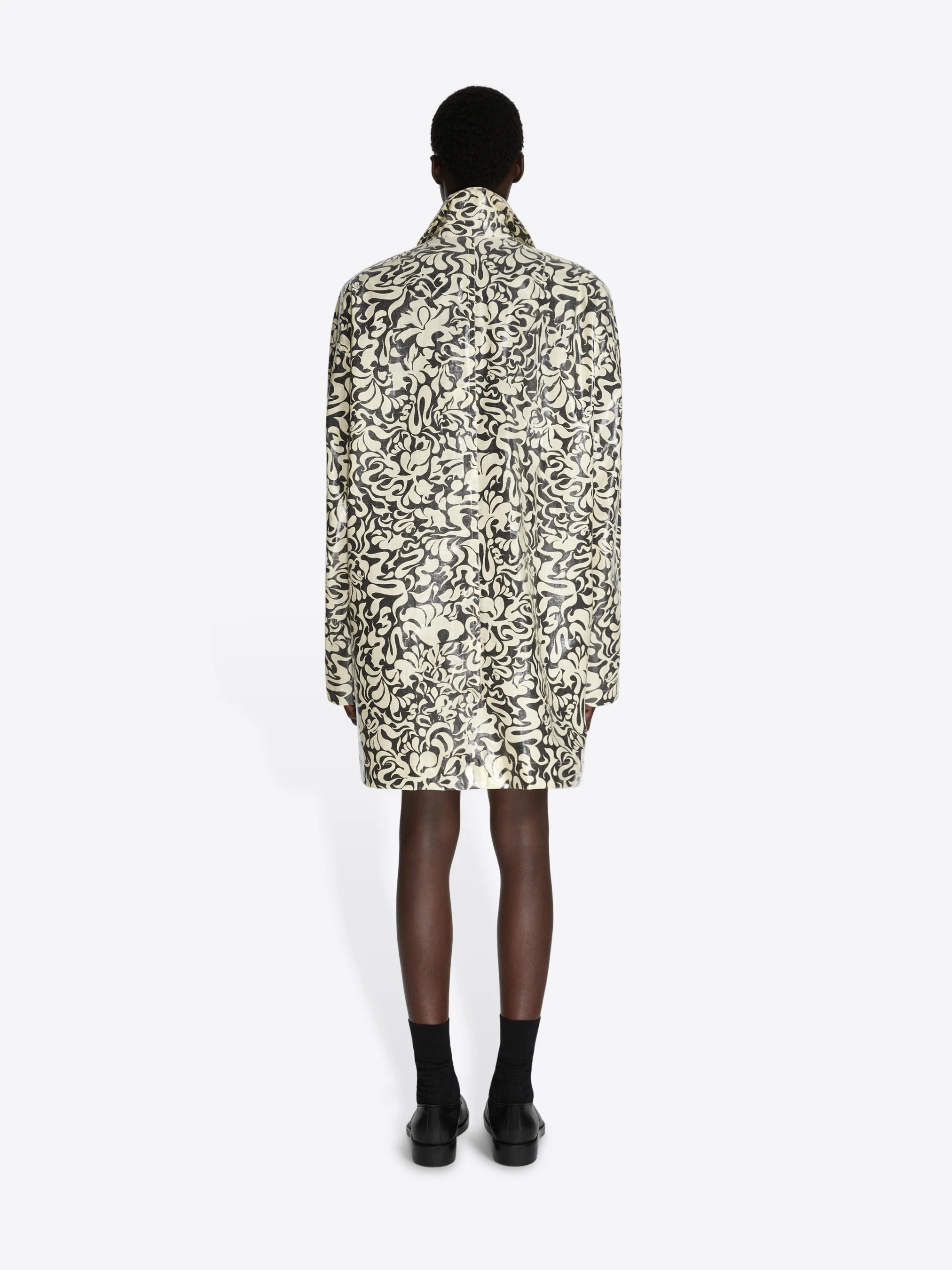 Printed cotton mac