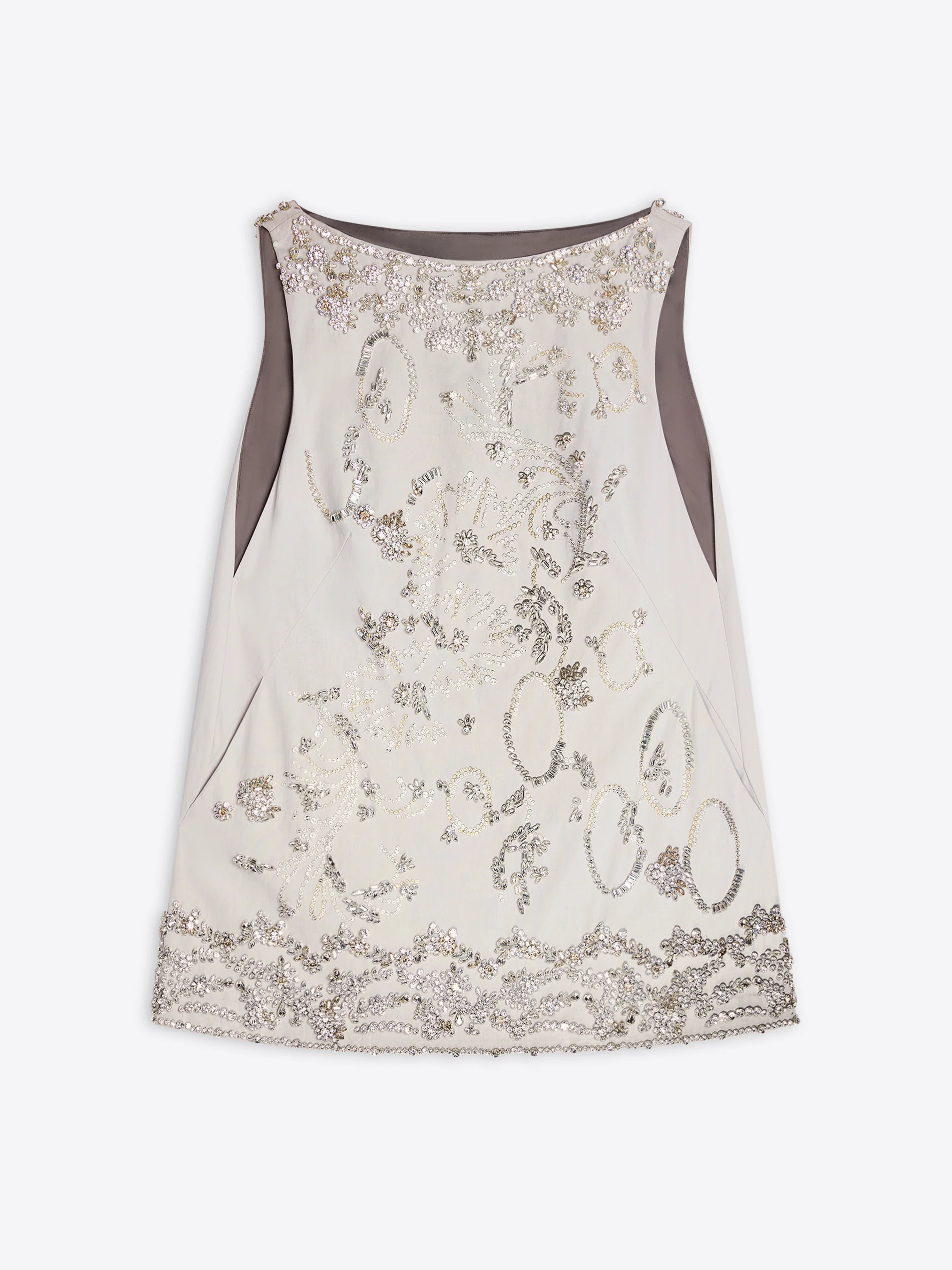 Embroidered mini dress