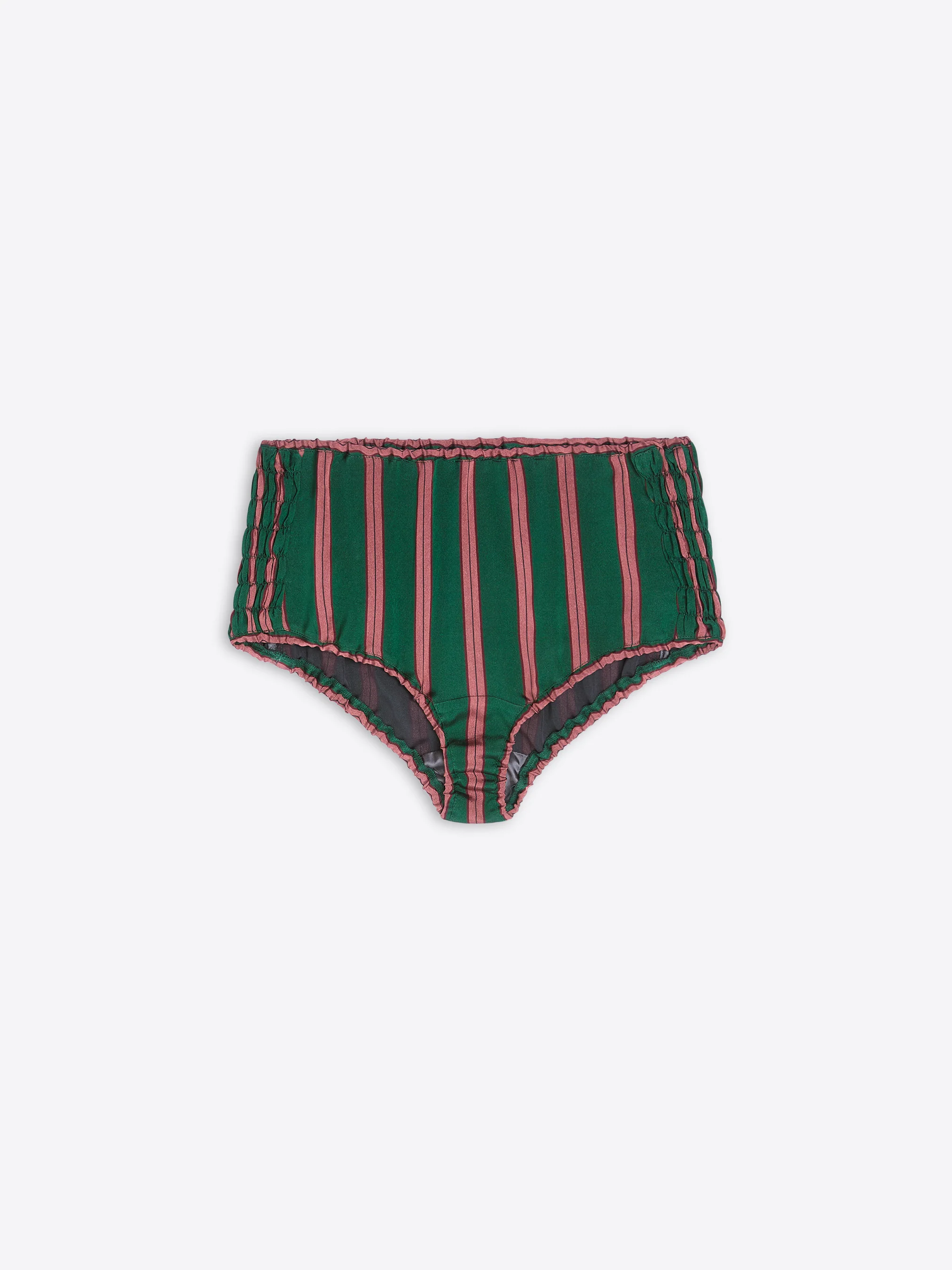 Striped micro shorts