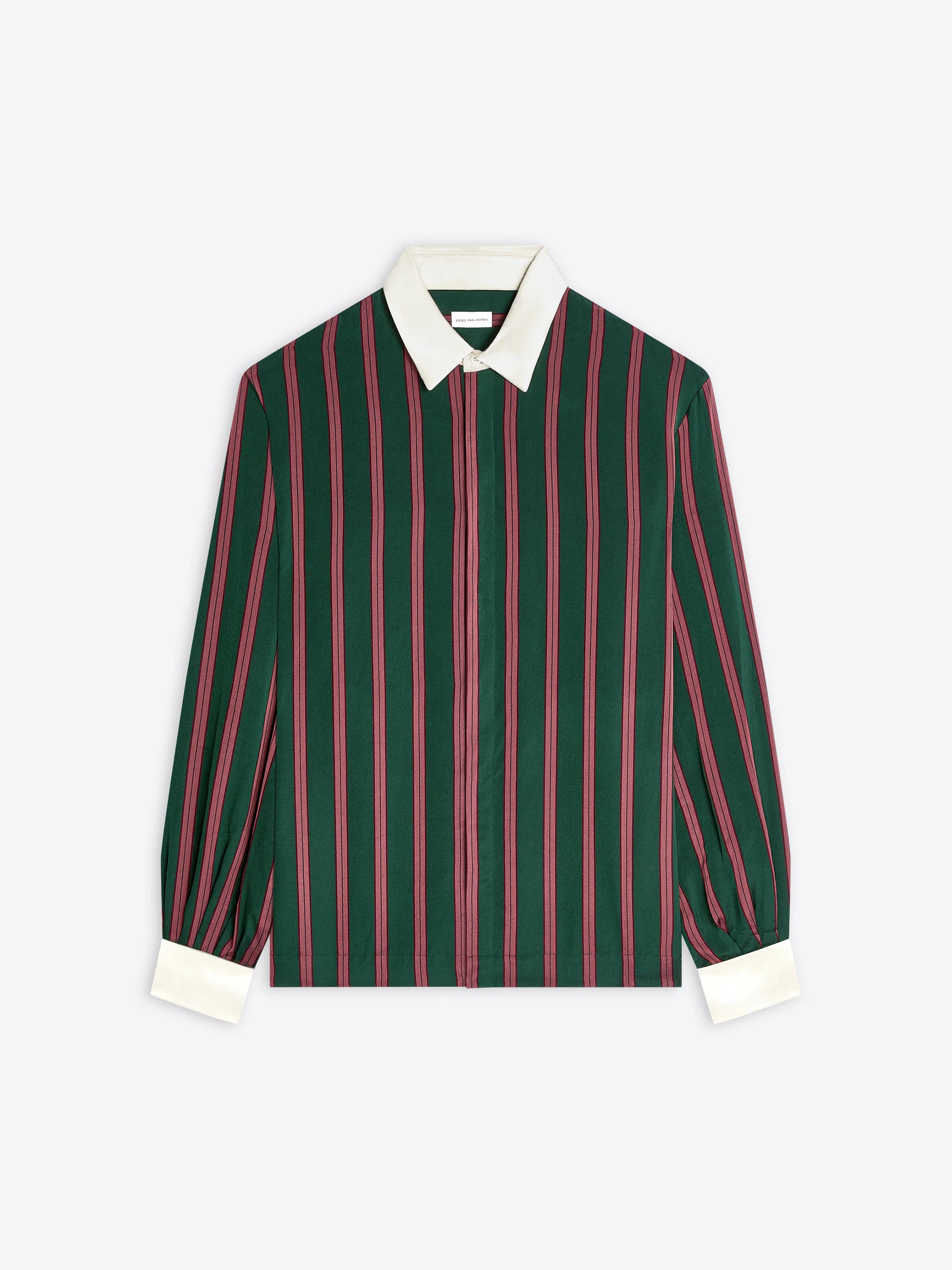 Contrast viscose shirt