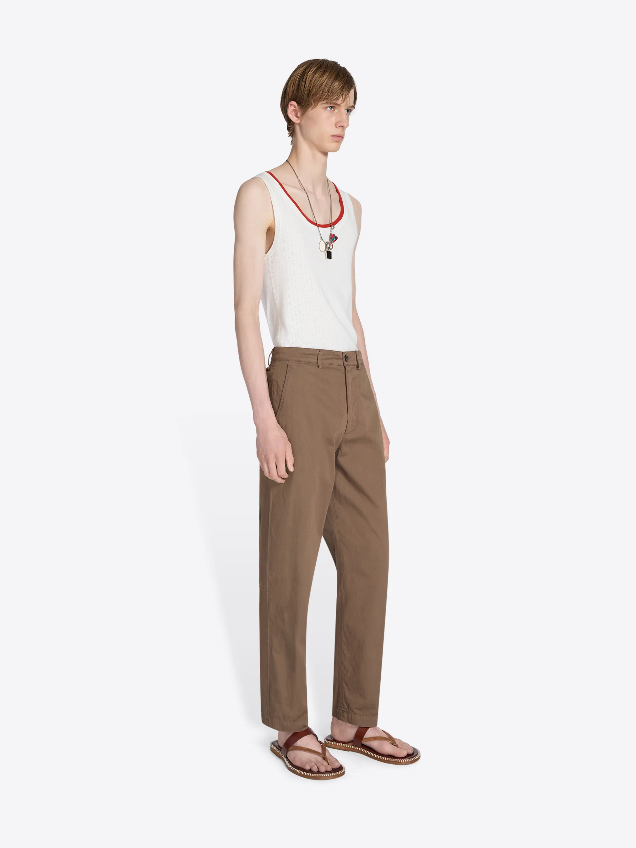 Overdyed tapered chino