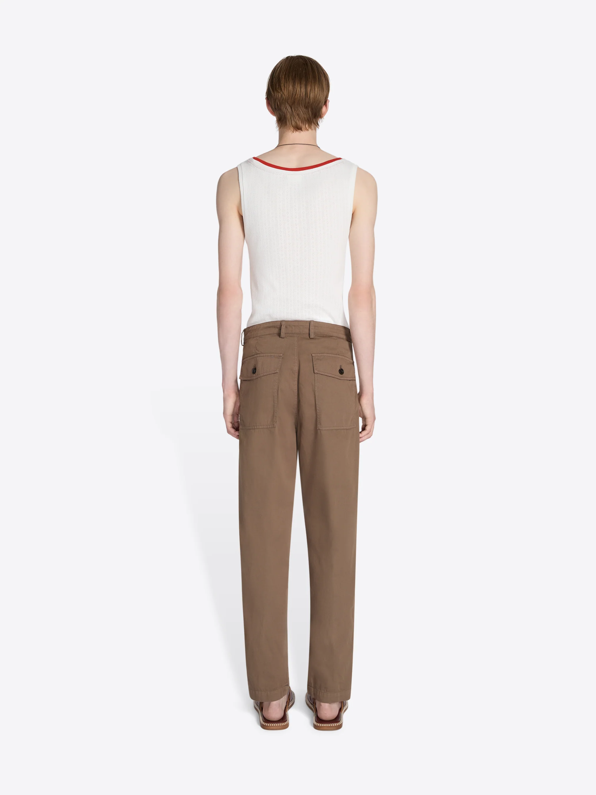 Overdyed tapered chino