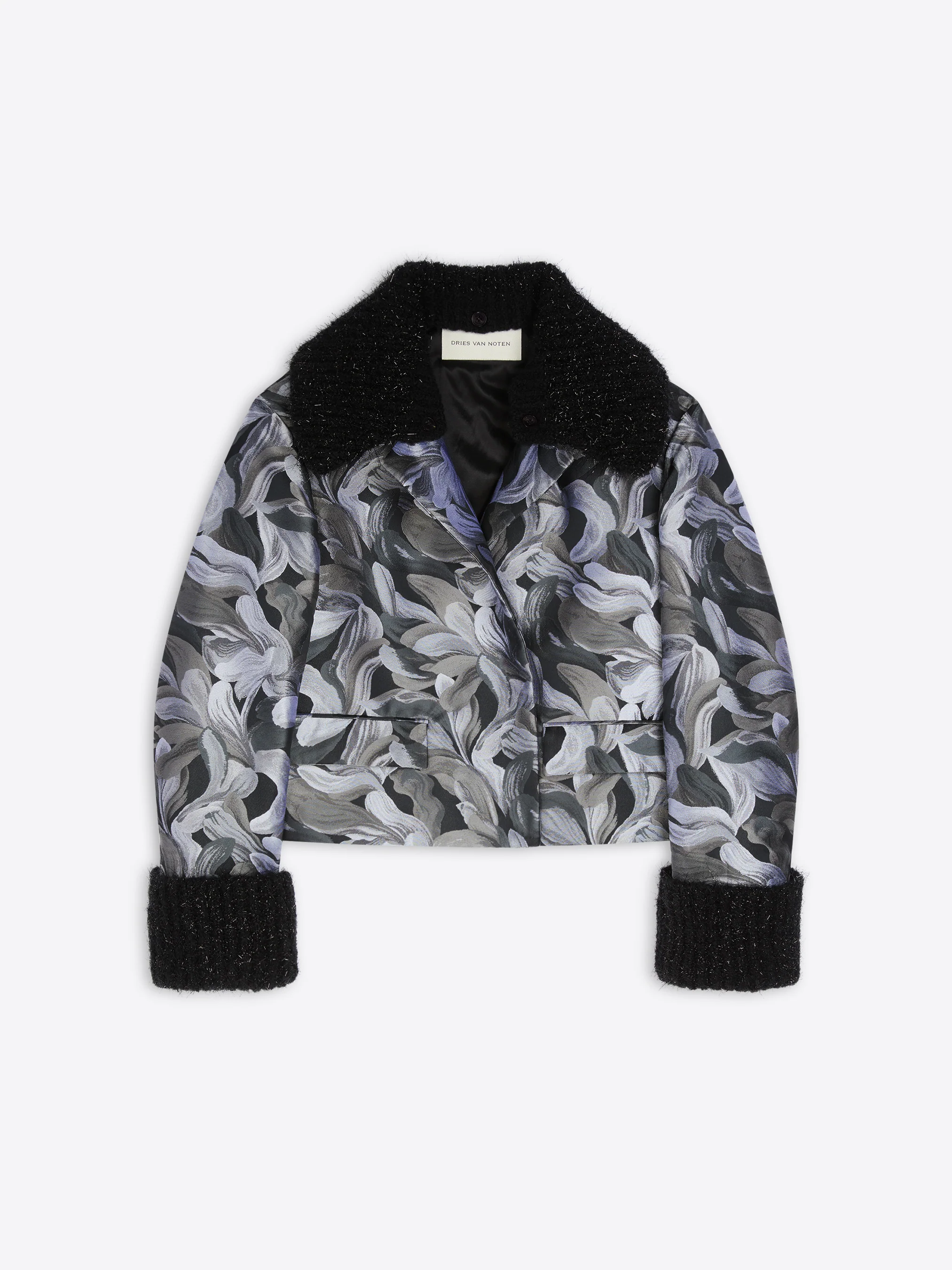 Jacquard bomber jacket