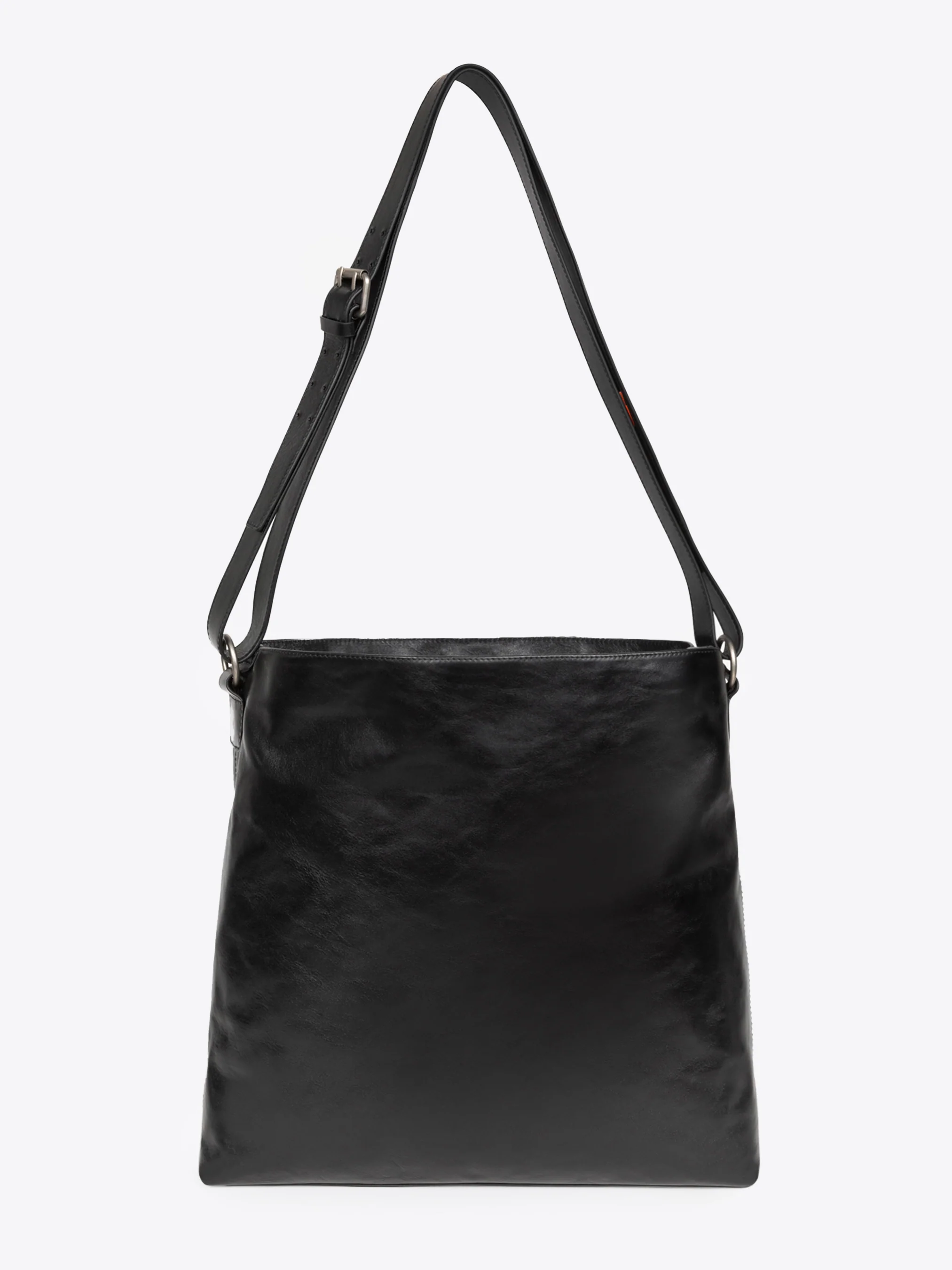 Leather messenger bag