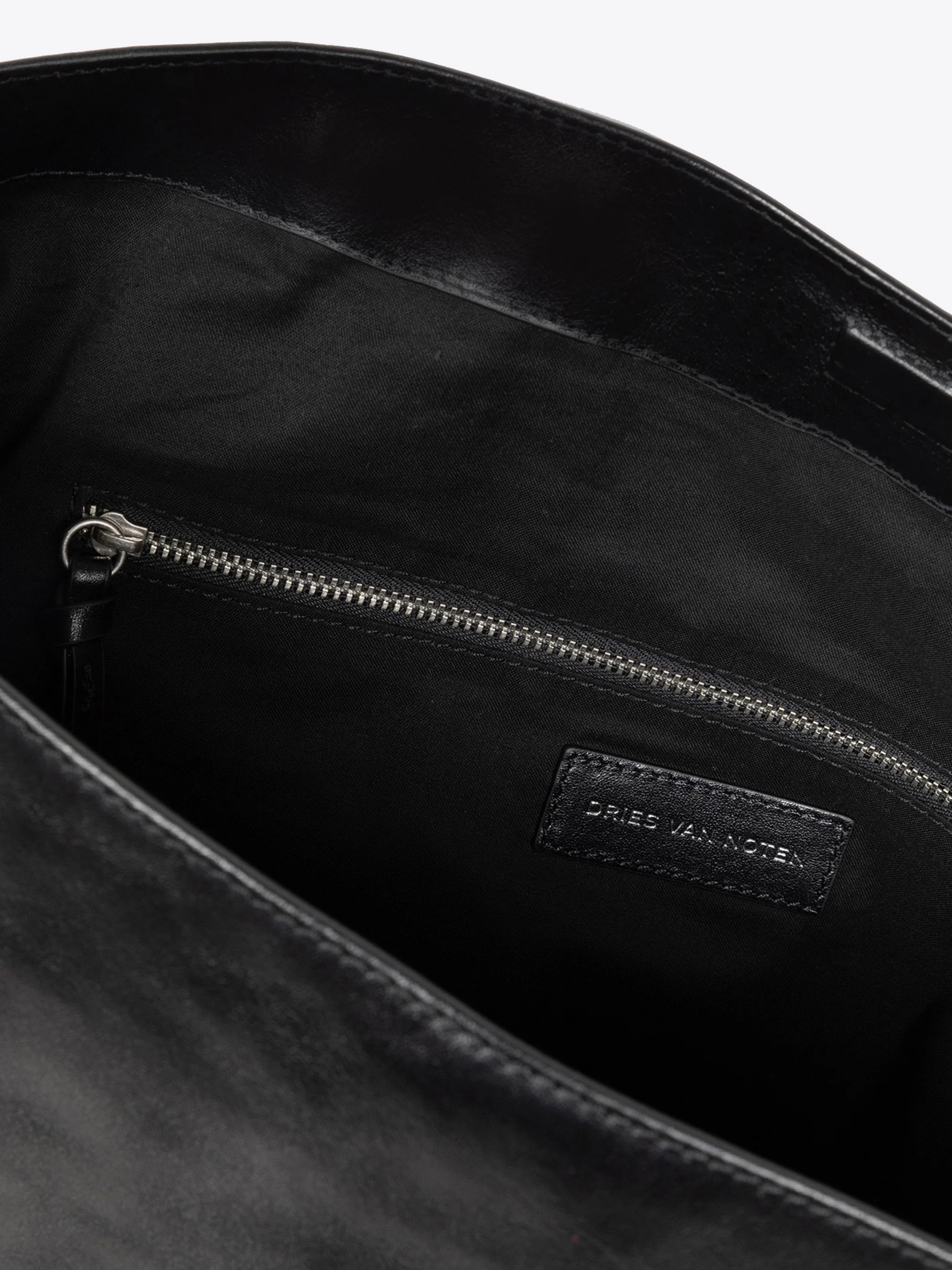 Leather messenger bag