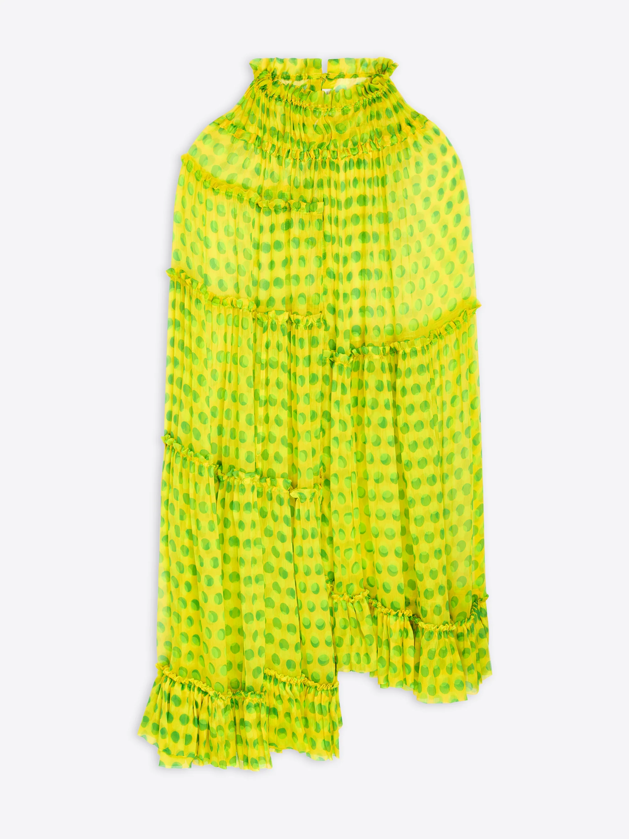 Silk cape dress