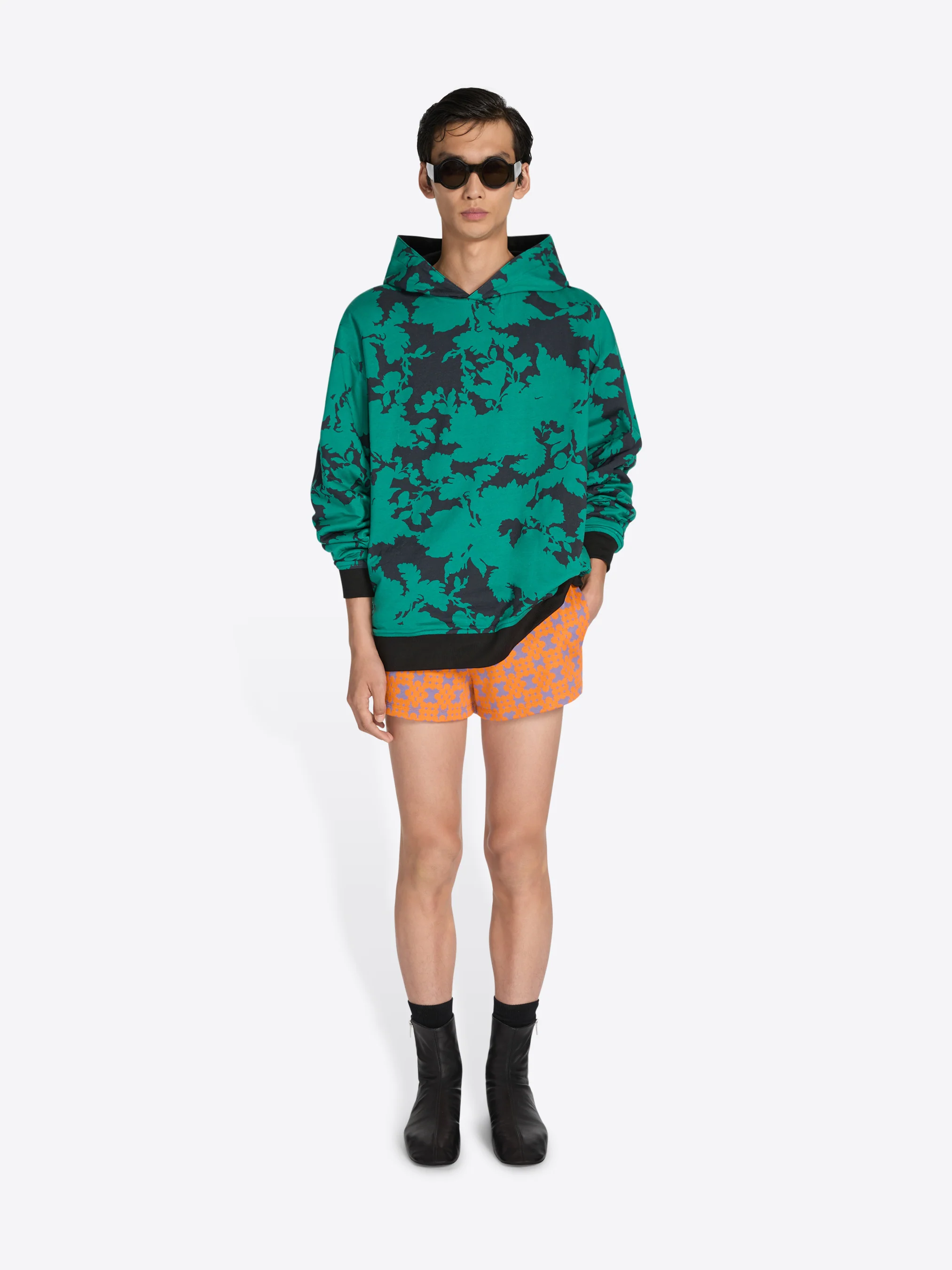 Reversible cotton hoodie