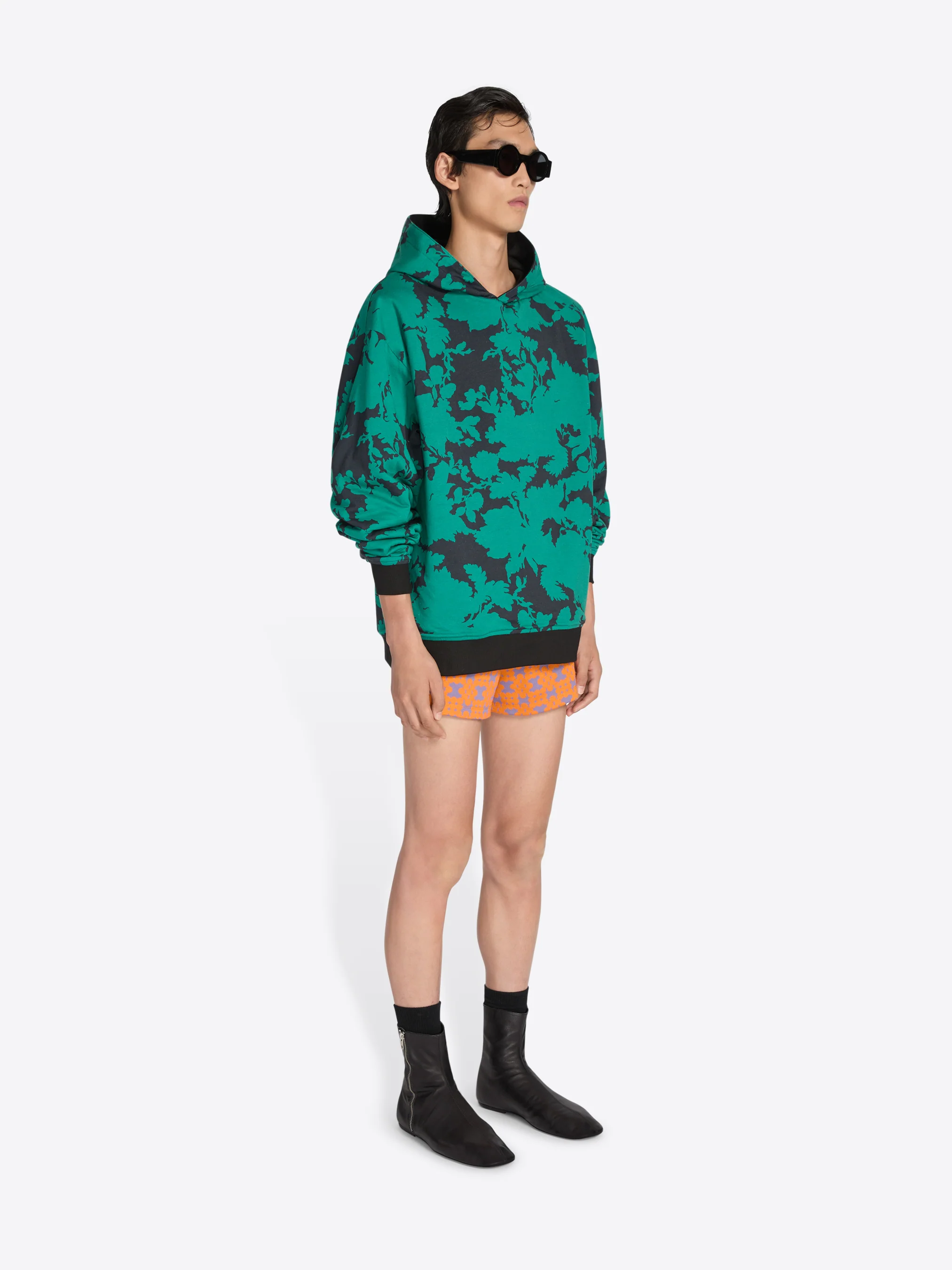 Reversible cotton hoodie