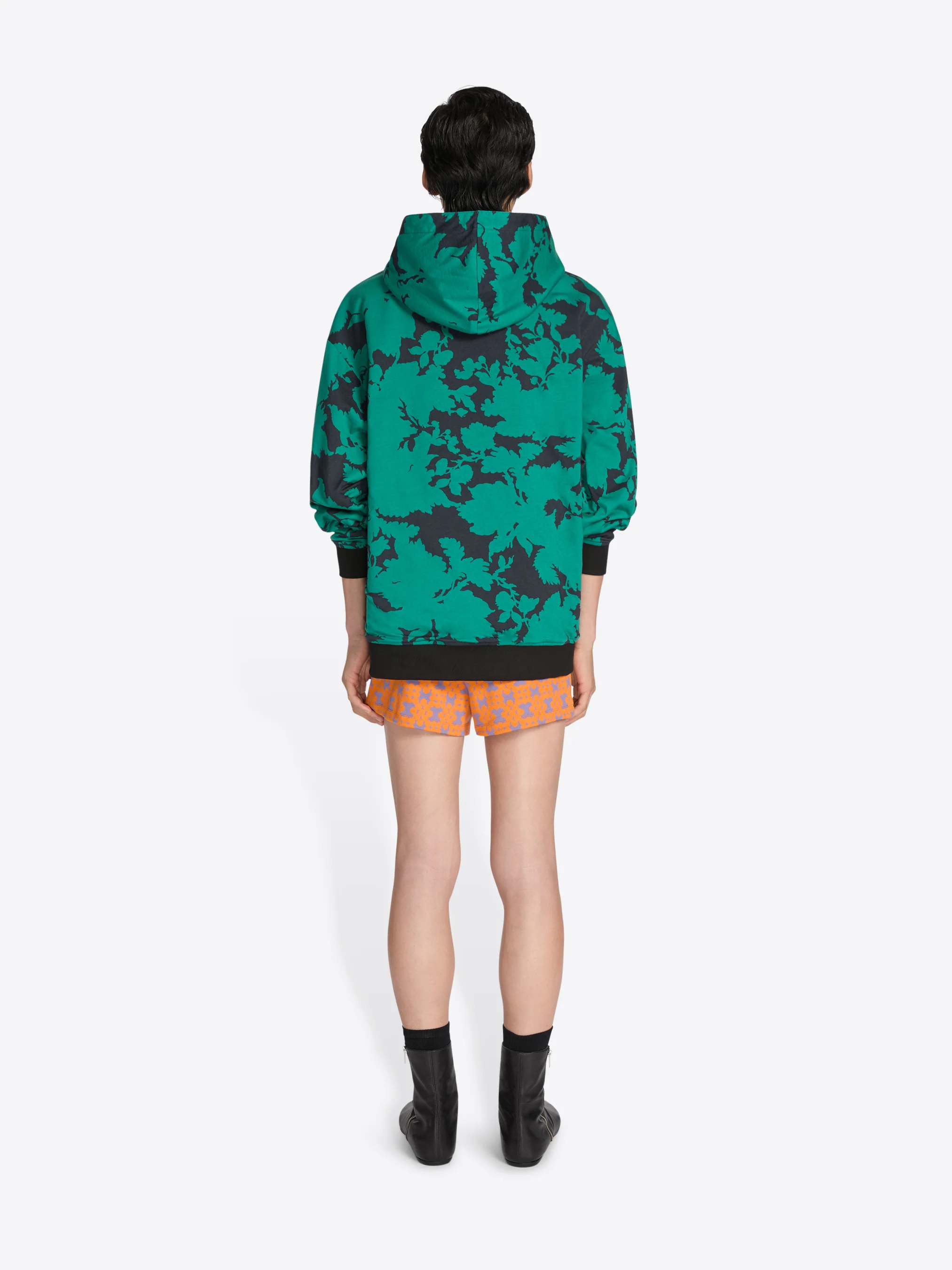 Reversible cotton hoodie