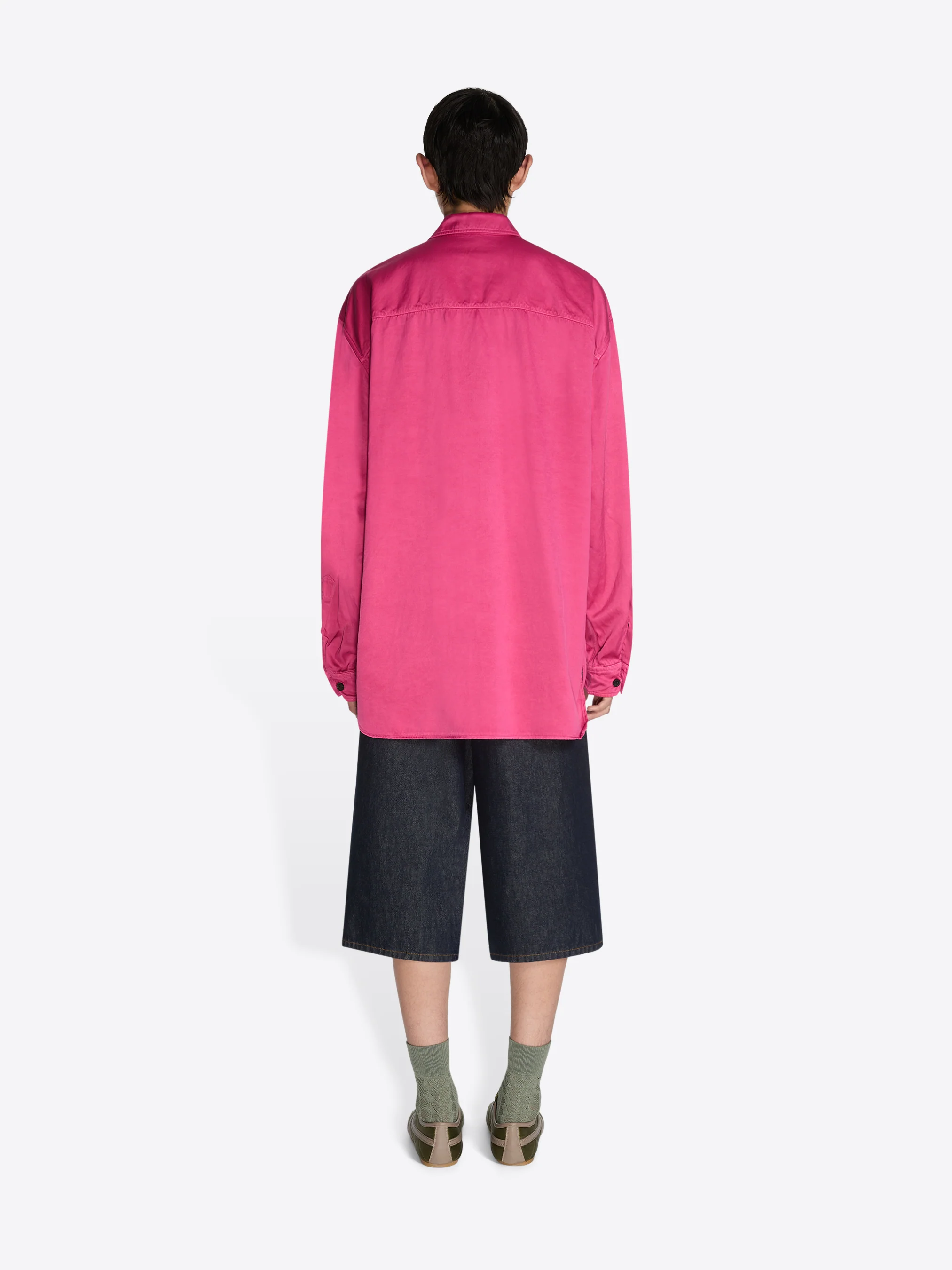 Overdyed cupro shirt