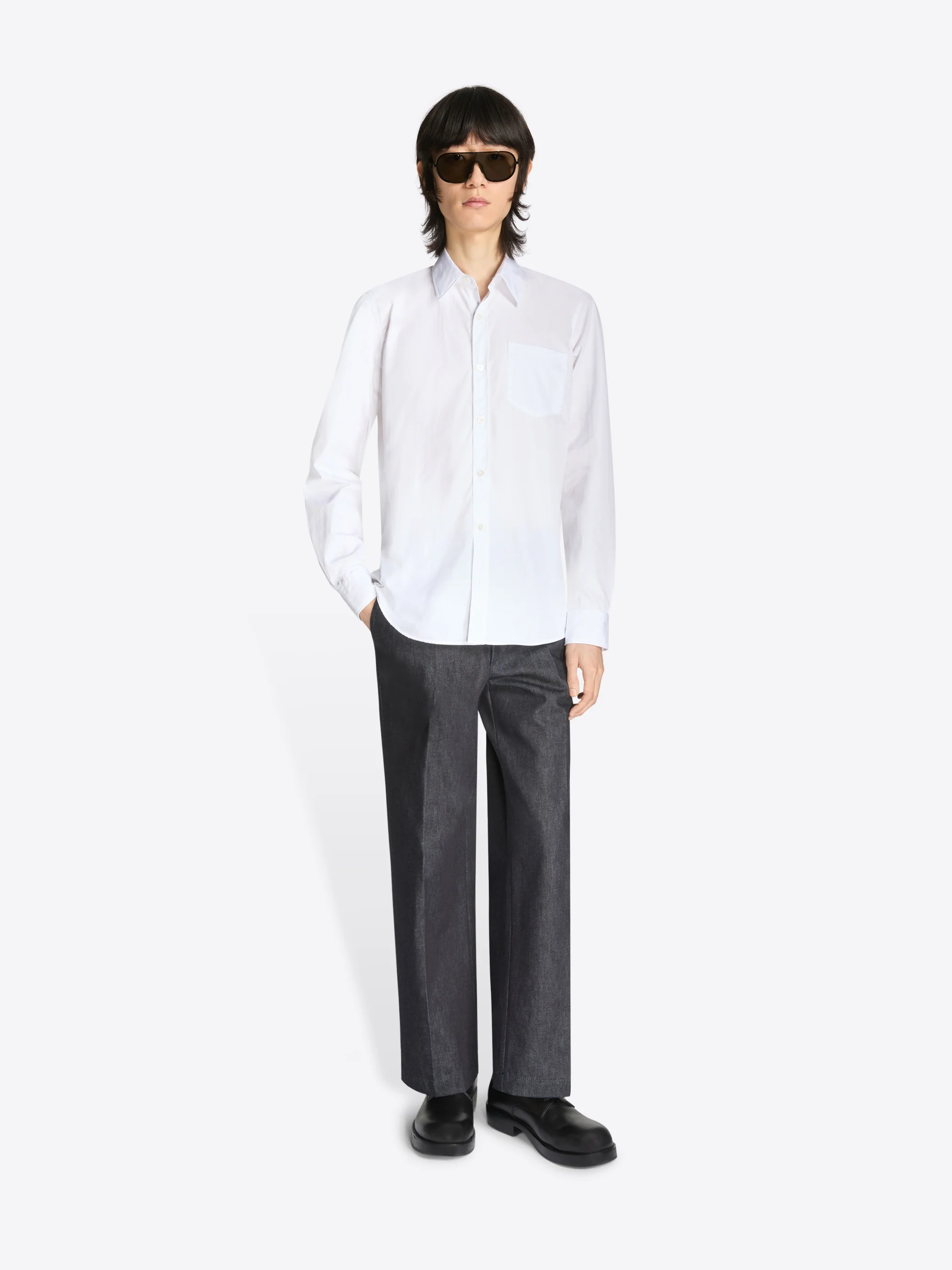 Fitted cotton shirt