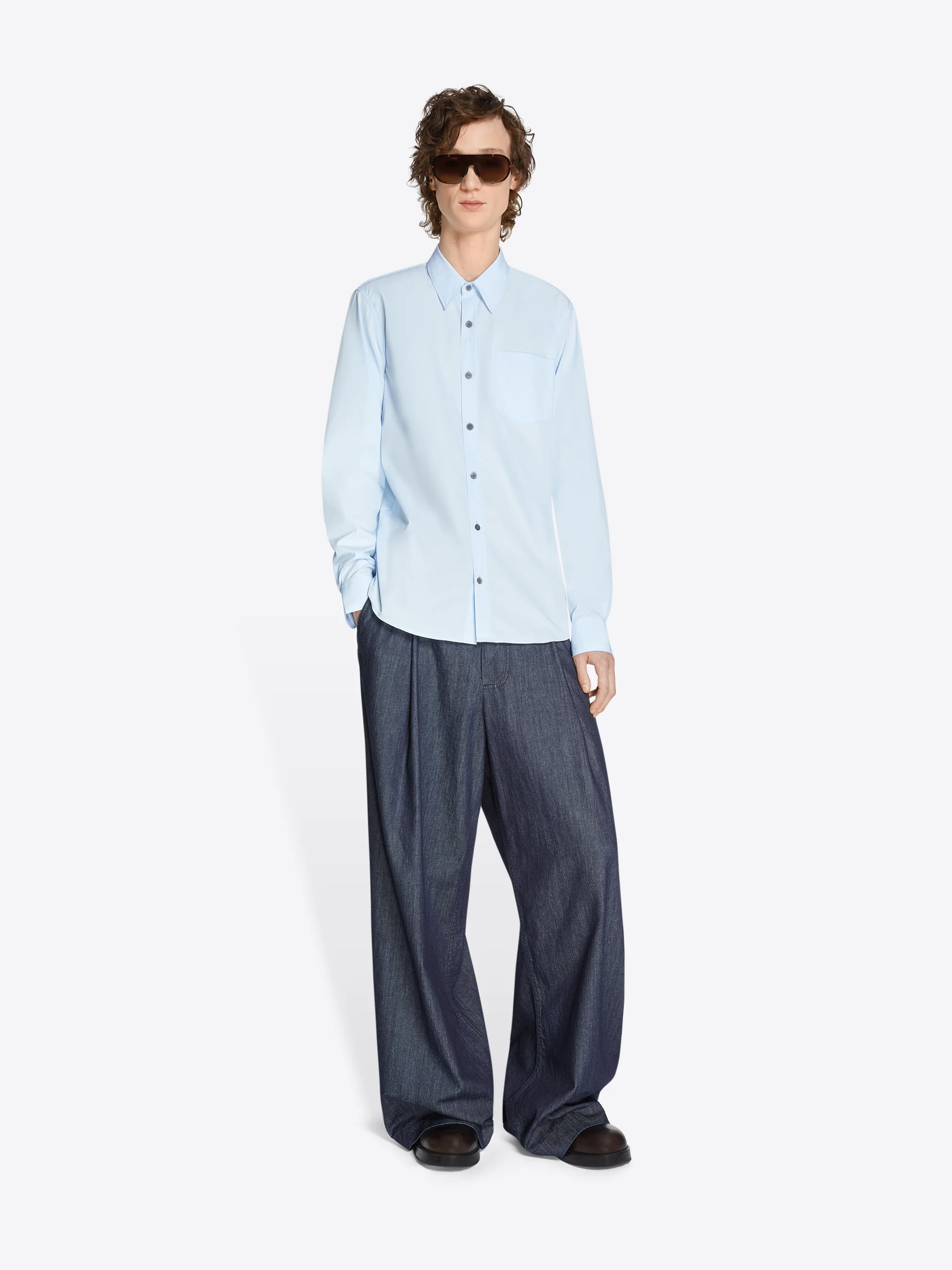 Fitted cotton shirt