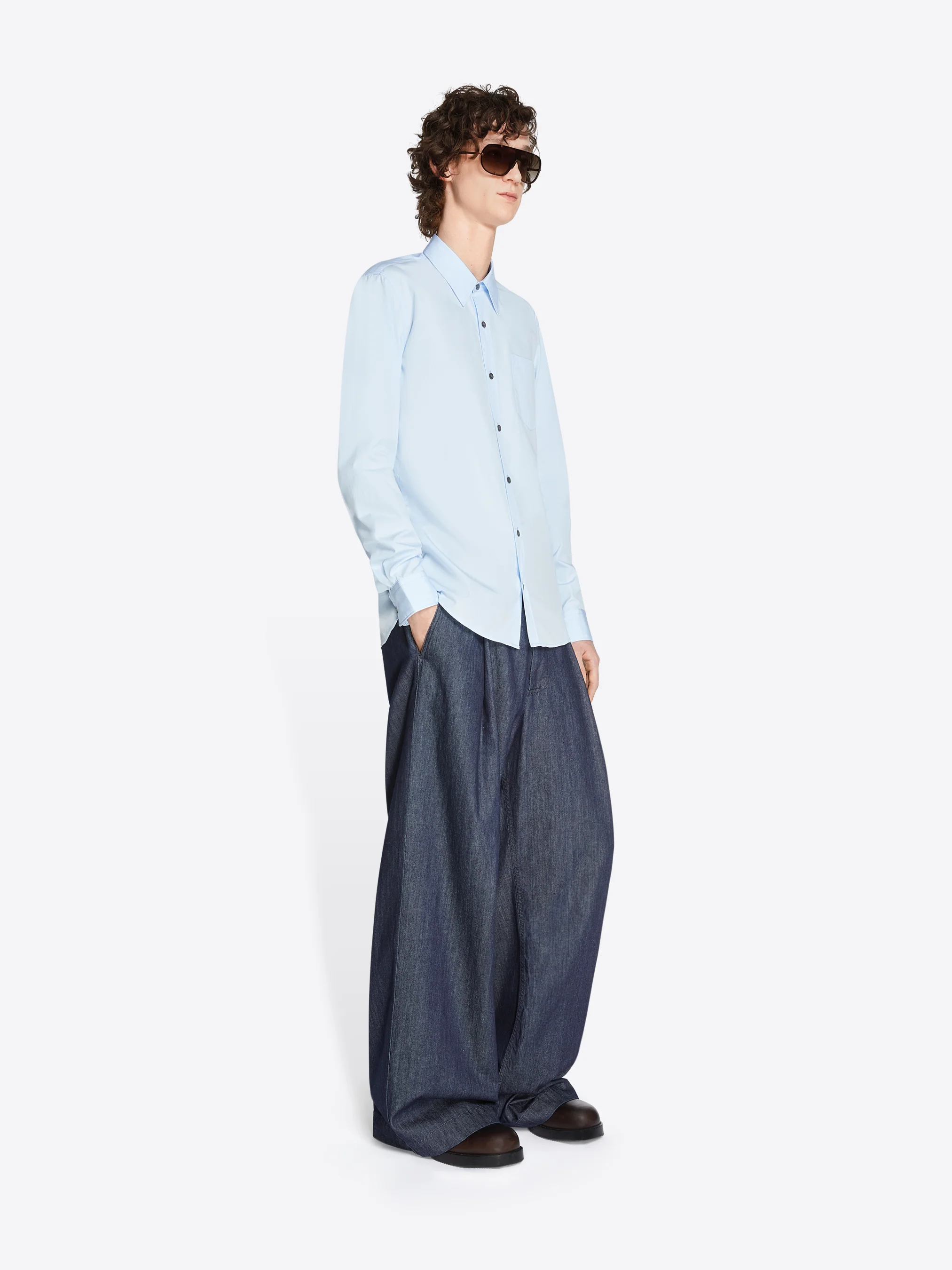 Fitted cotton shirt