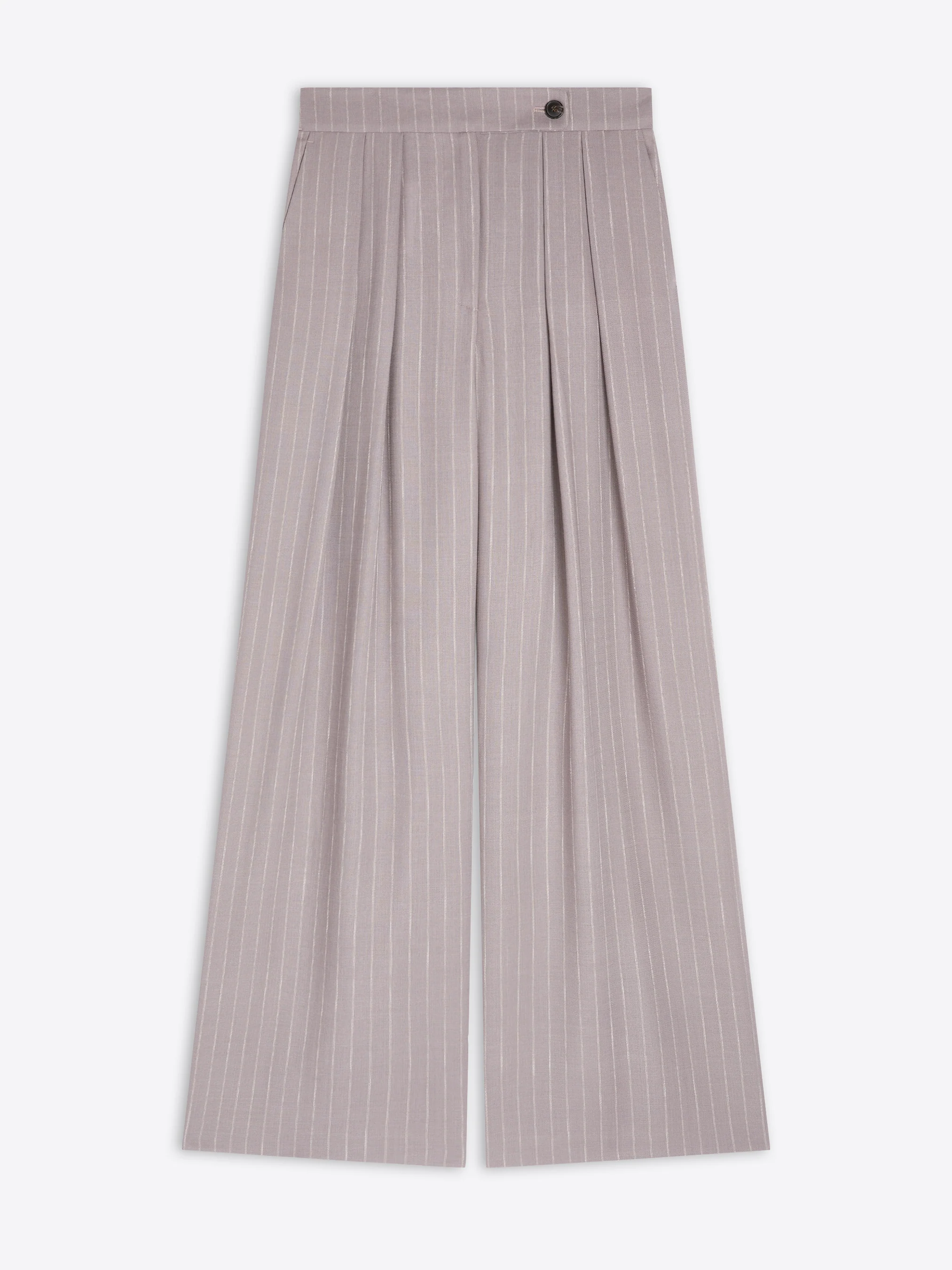Wide pleated pants