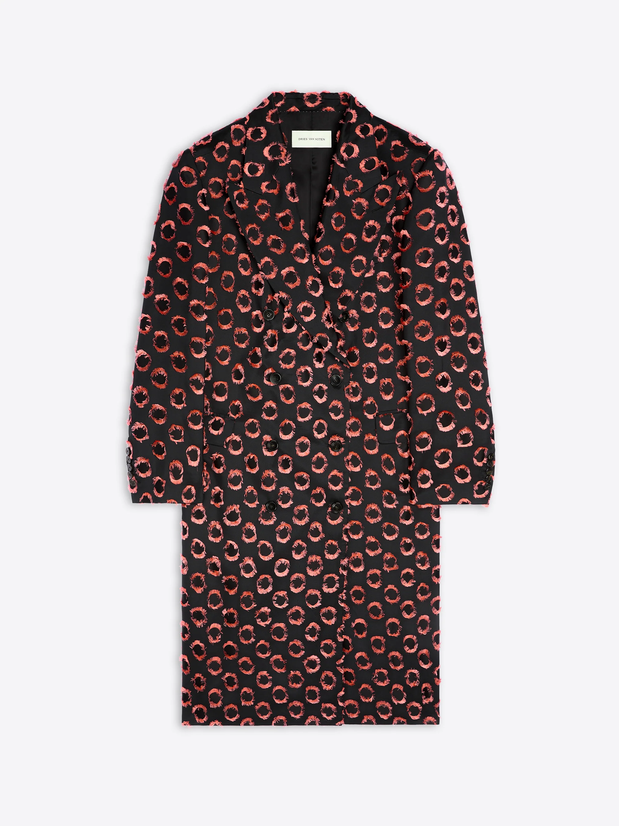 Oversized fil coupé coat