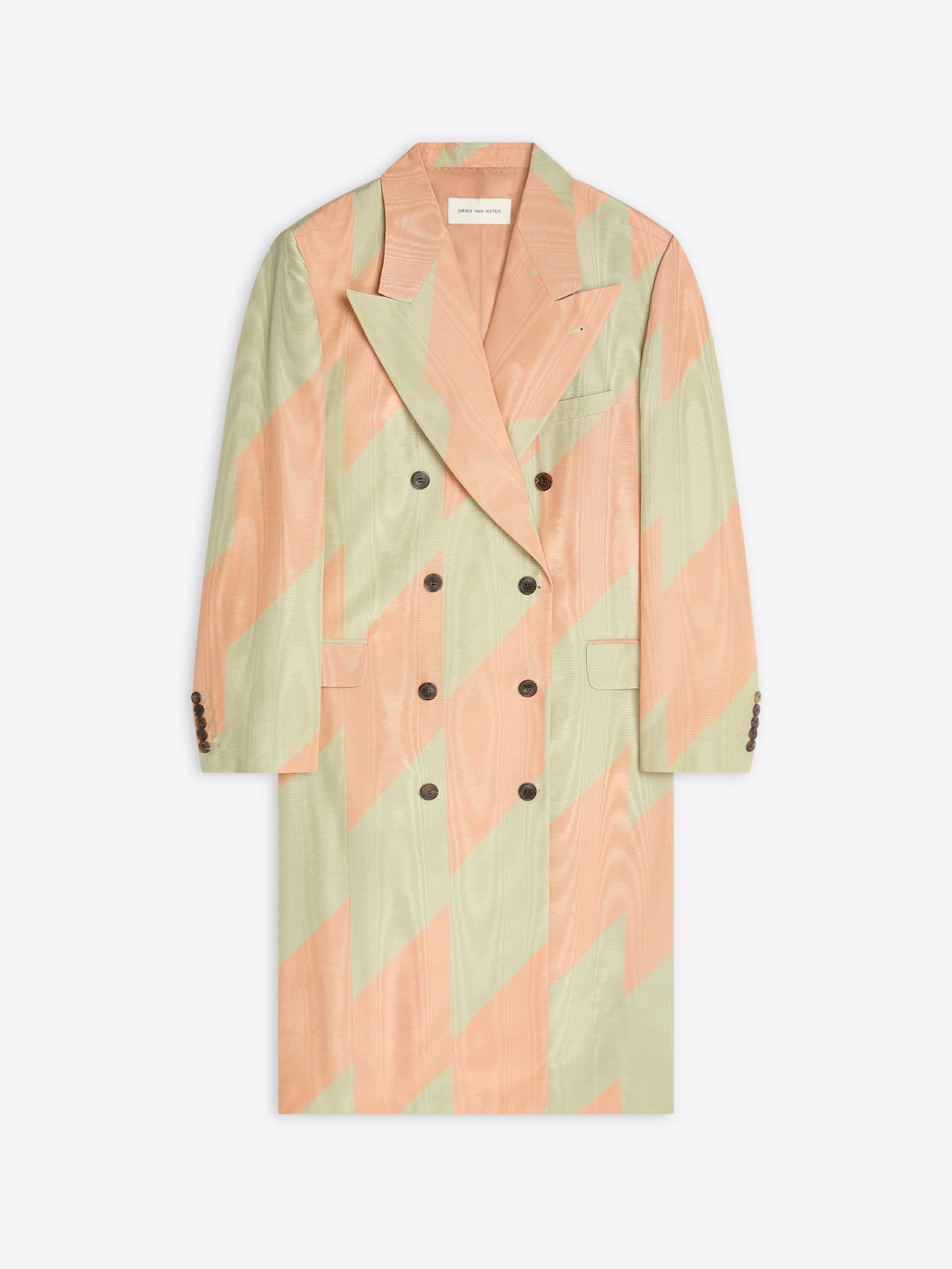 Oversized moiré coat