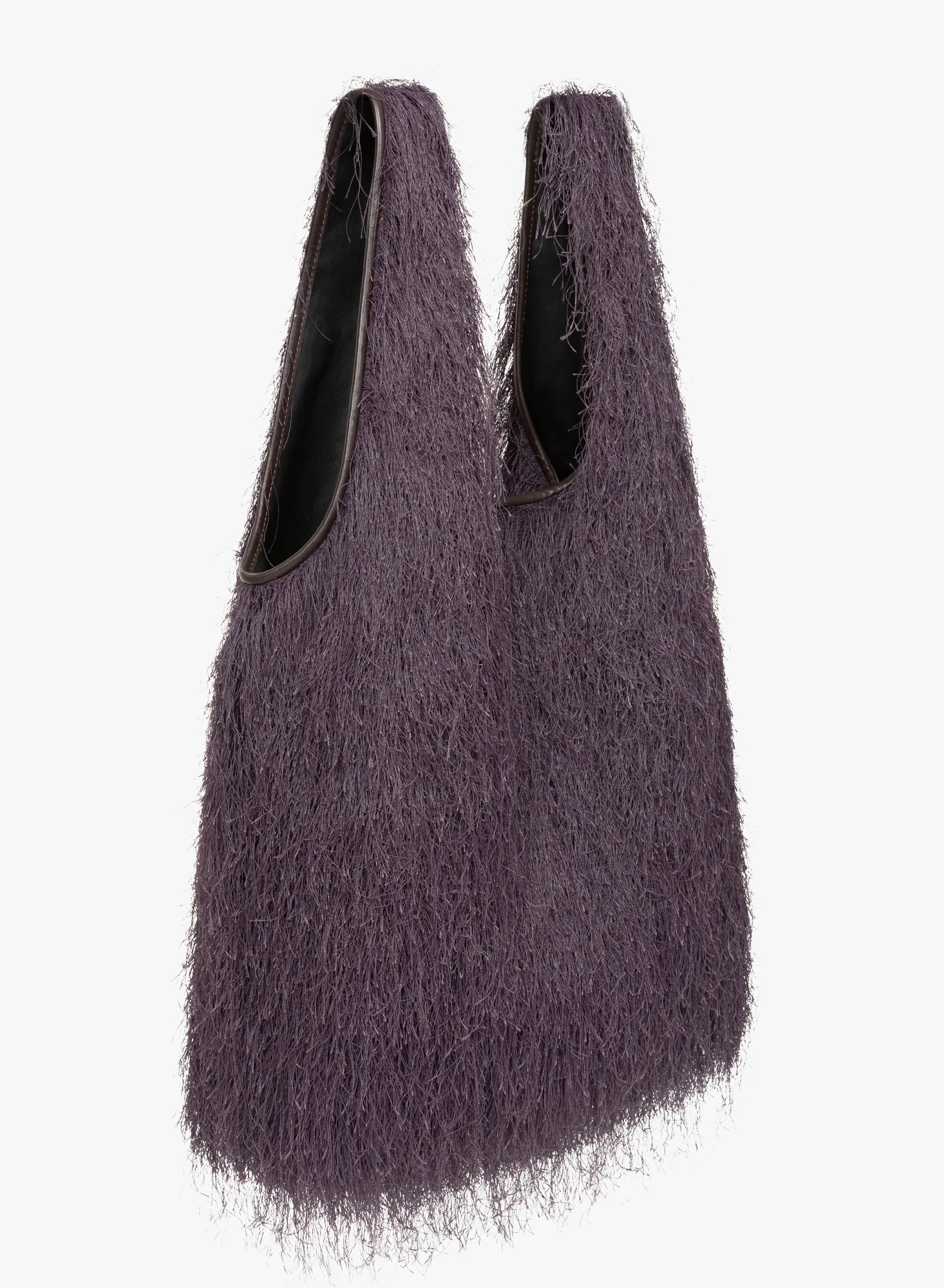 Ruffled tote bag