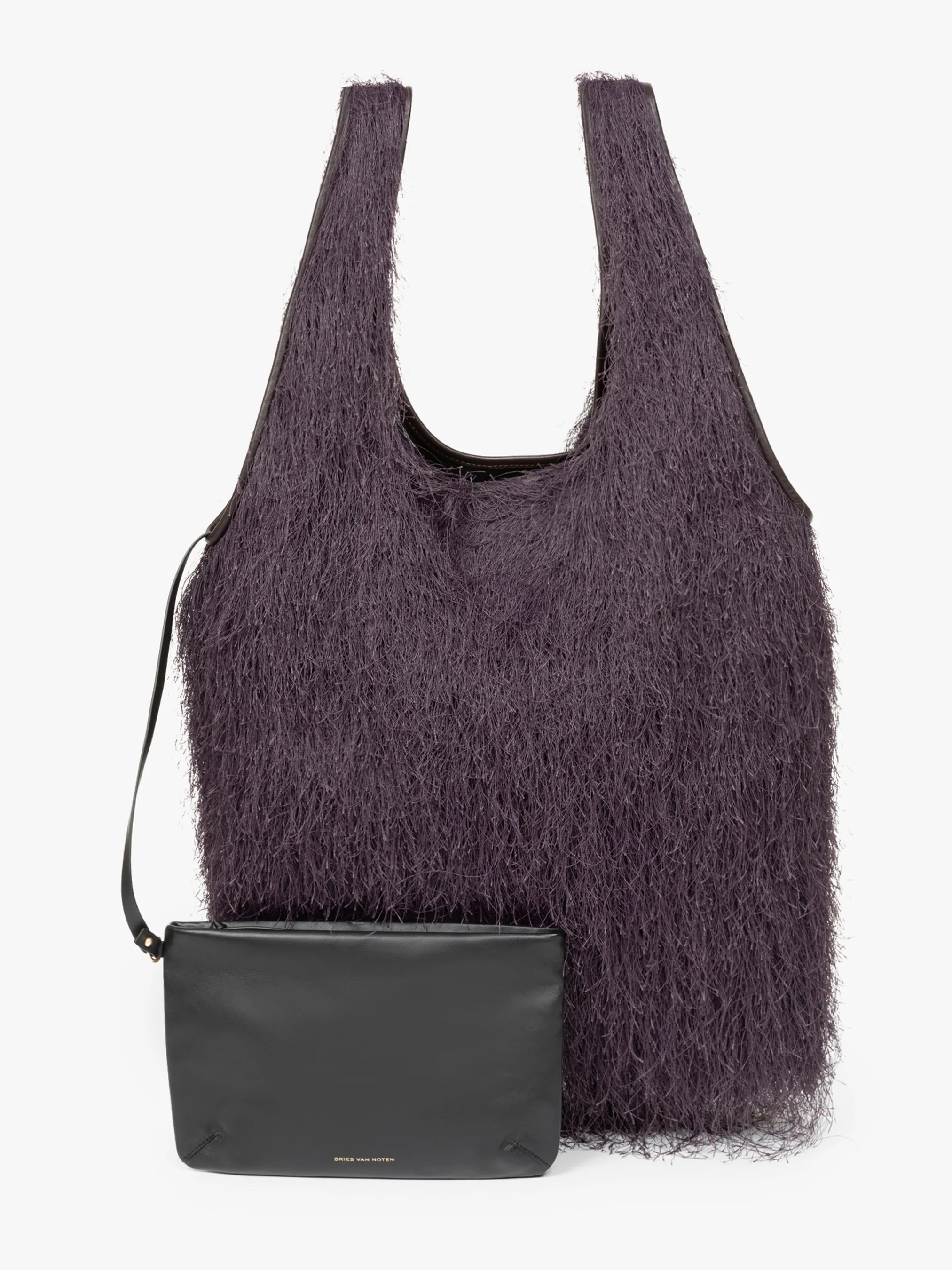 Ruffled tote bag