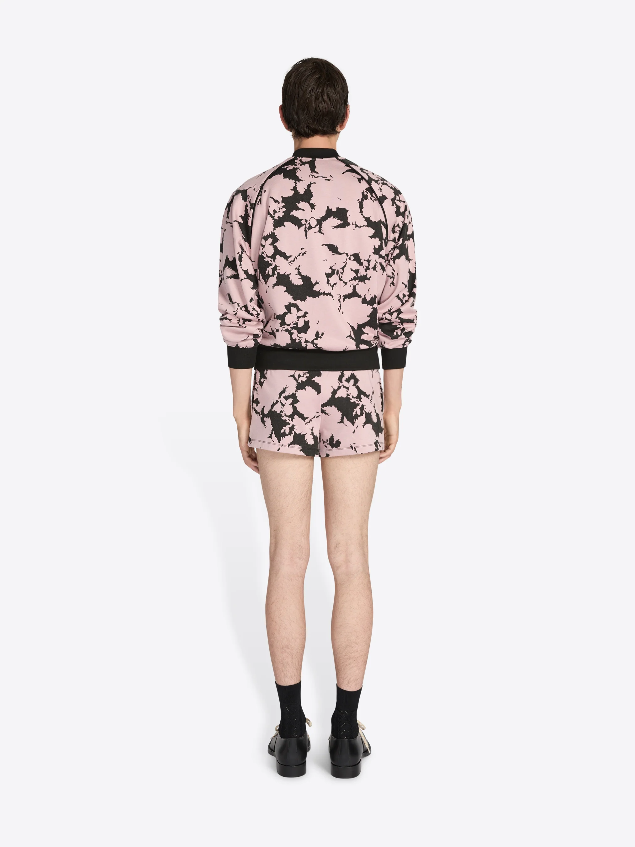 Ribbed jacquard shorts