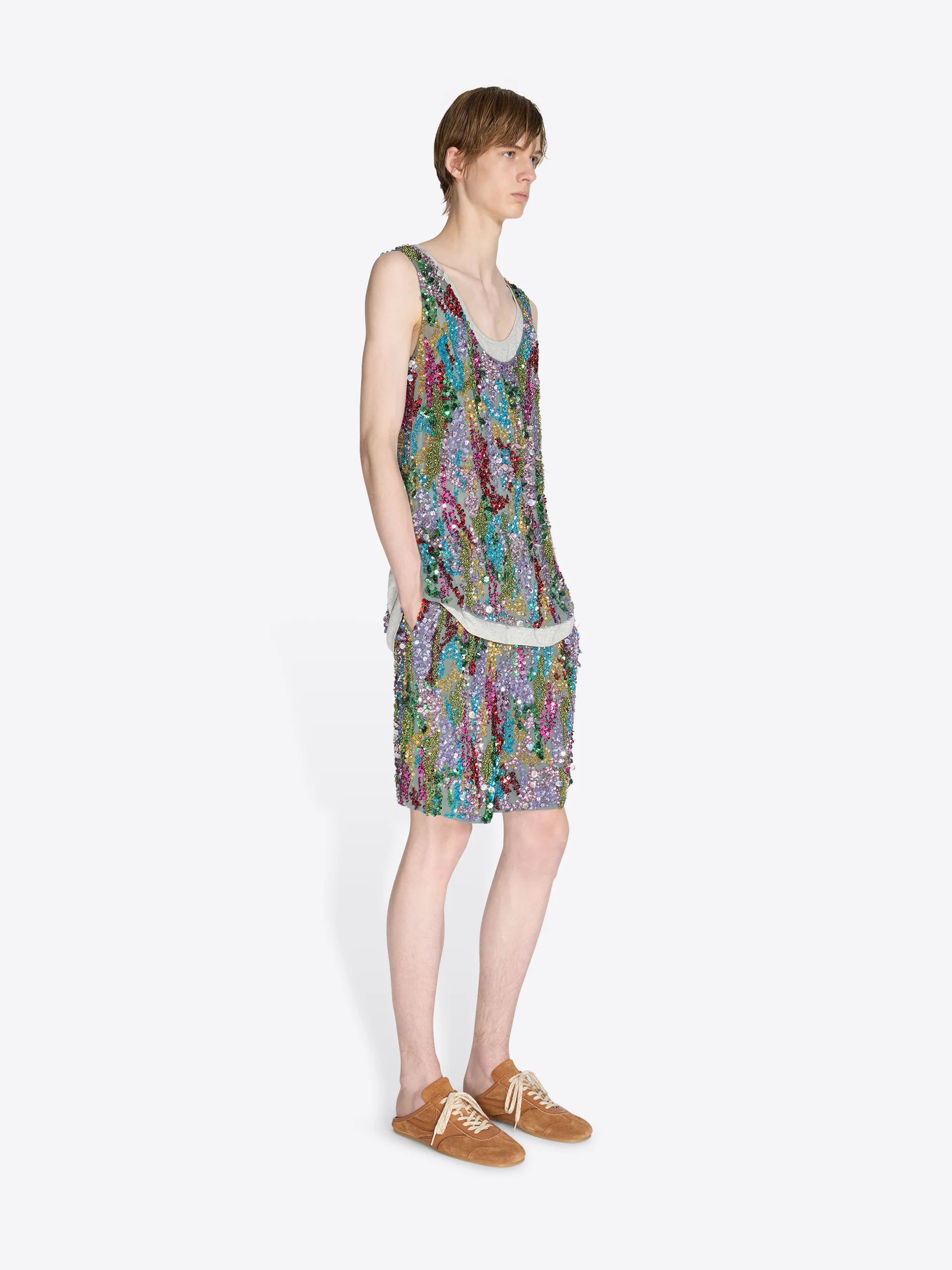 Embroidered shorts