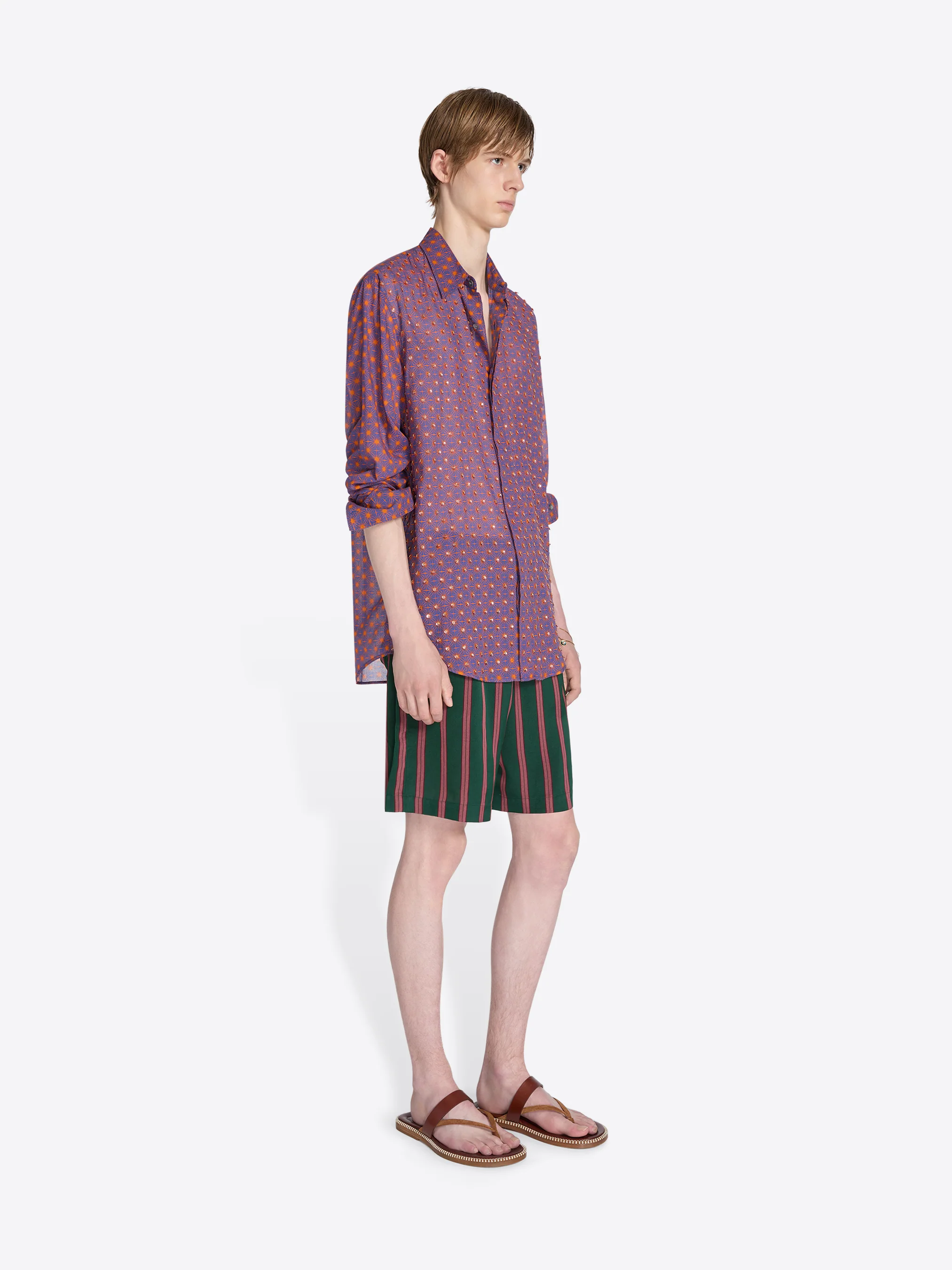 Embroidered cotton shirt