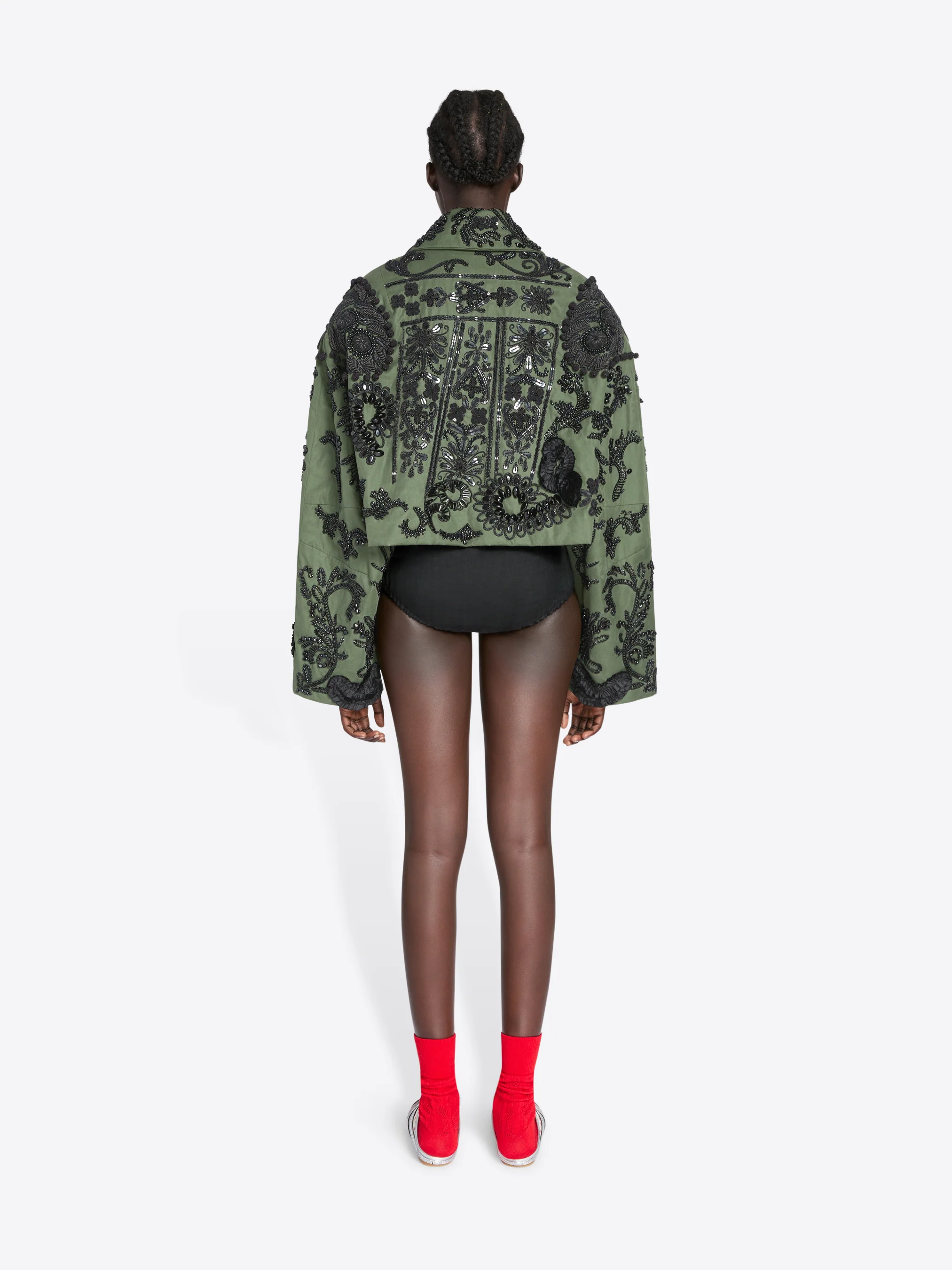 Embroidered cotton jacket