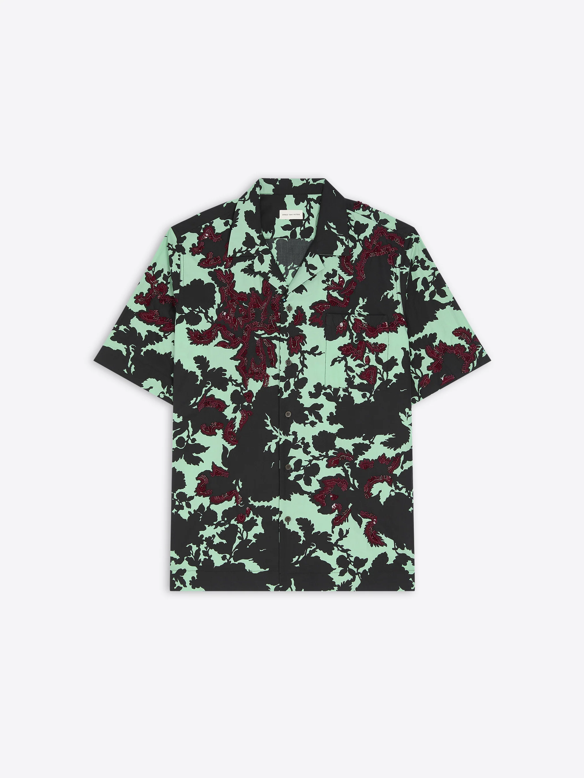 Boxy embroidered shirt