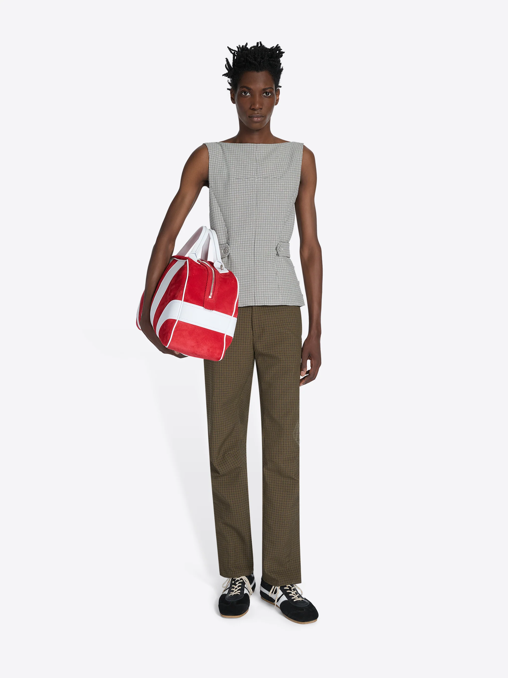 Suede weekend bag