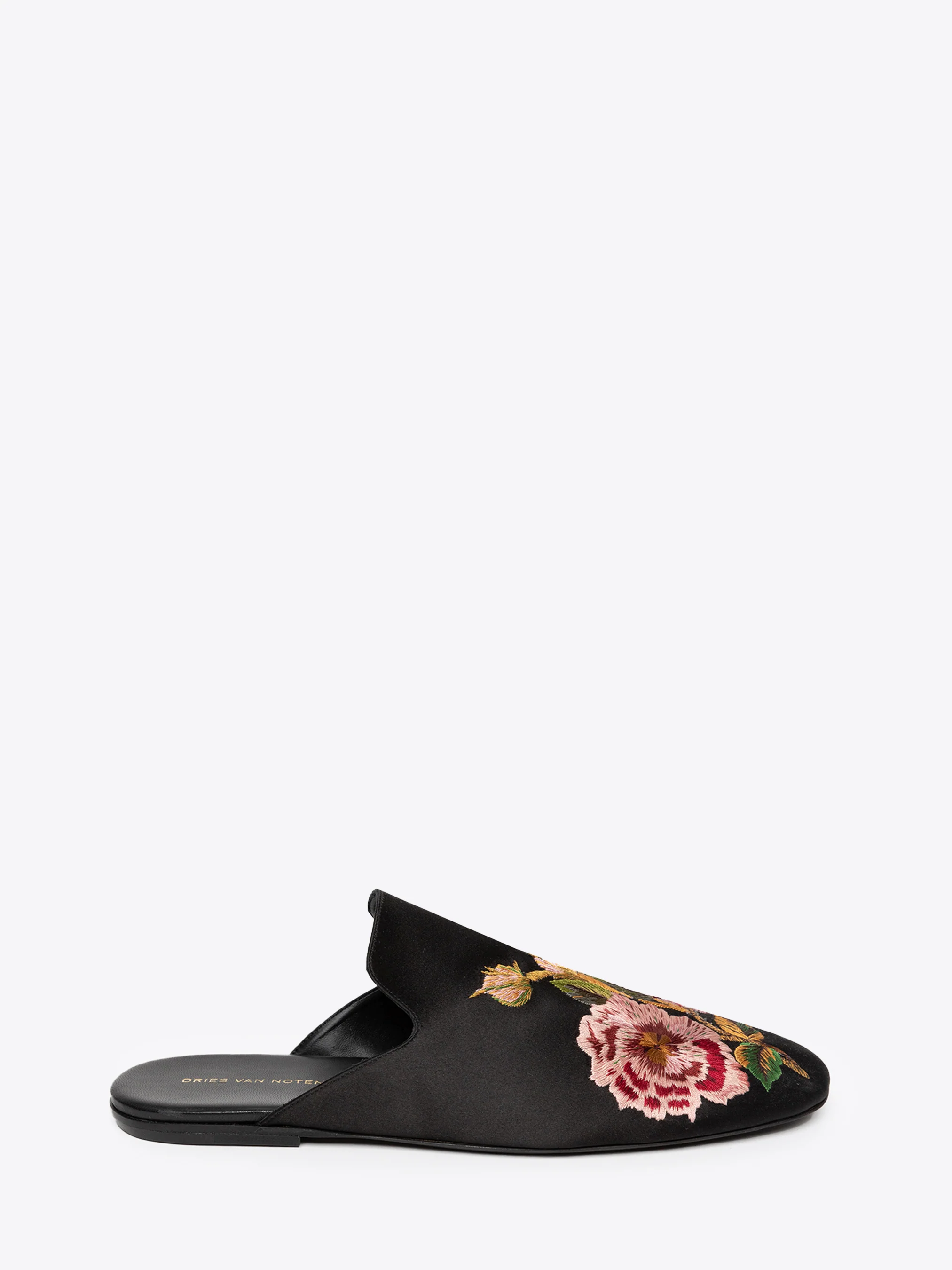 Embroidered mules