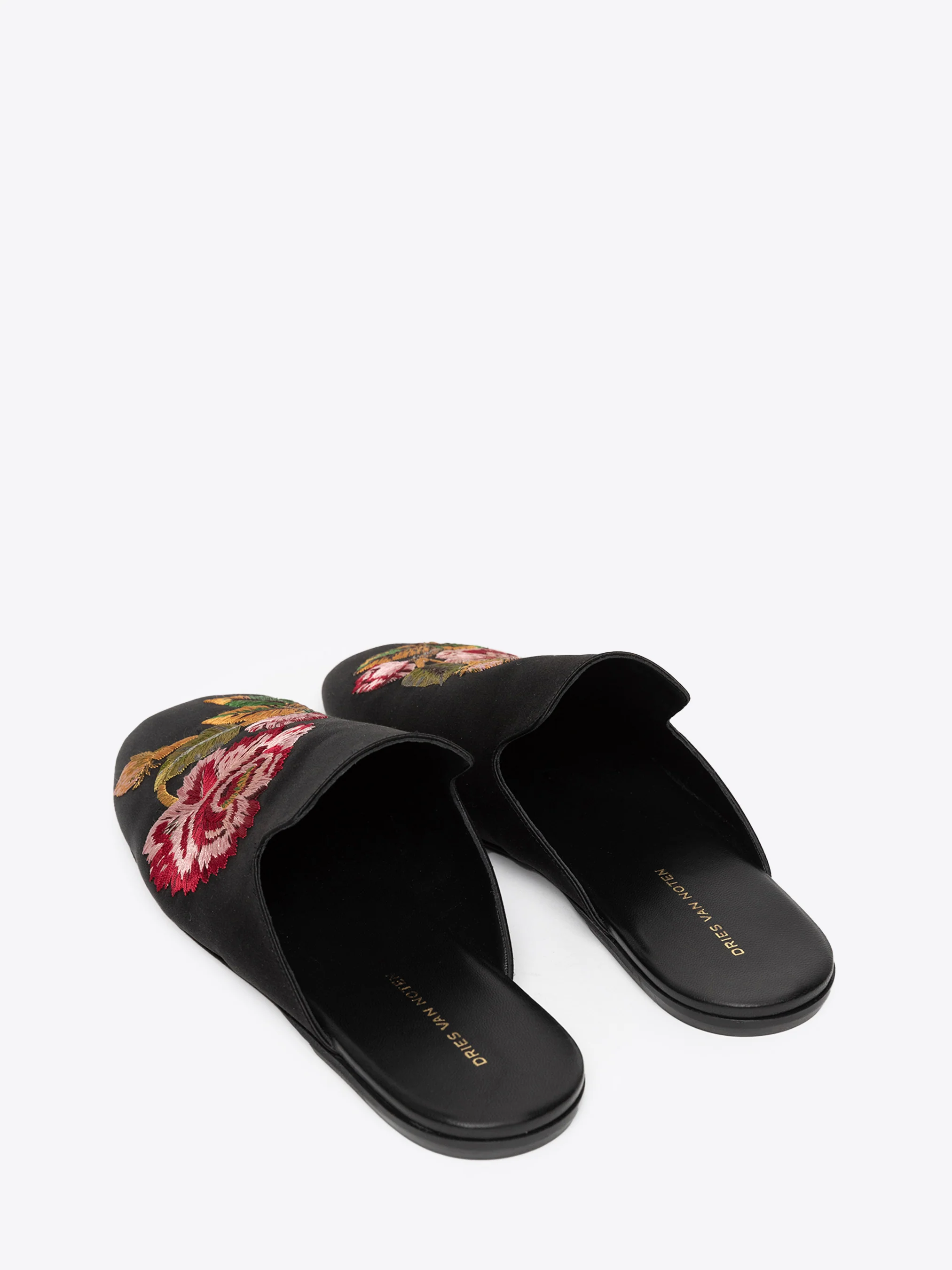 Embroidered mules