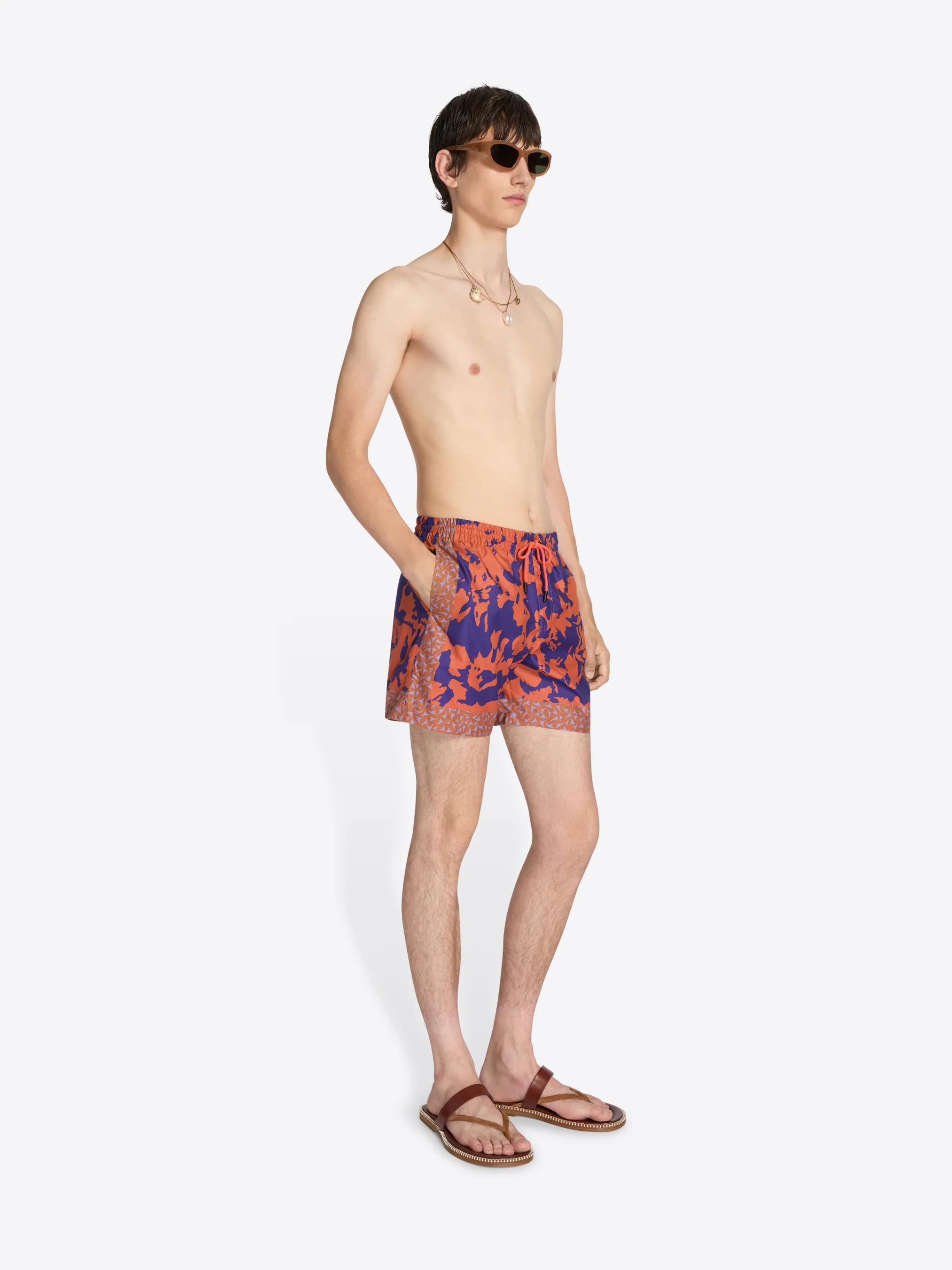 Printed swim shorts
