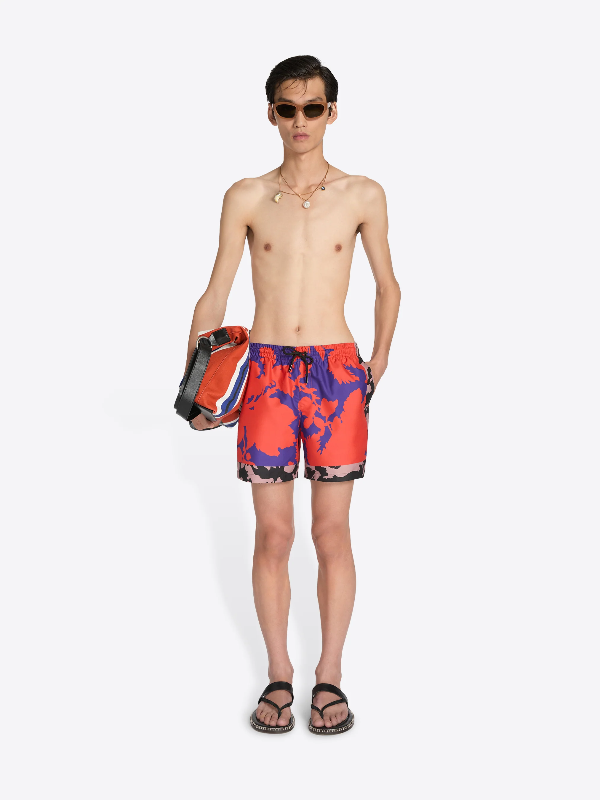 Printed swim shorts