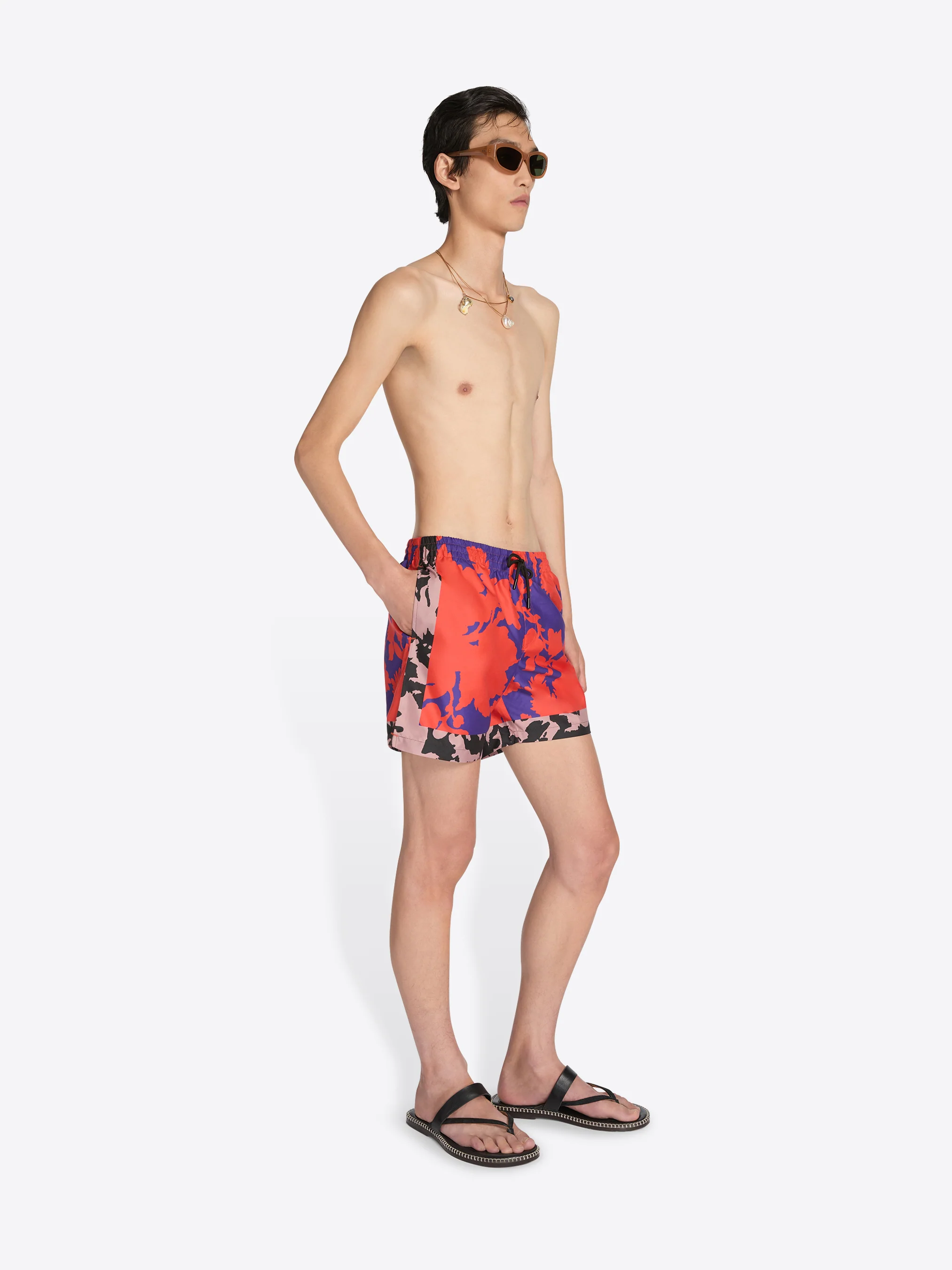 Printed swim shorts