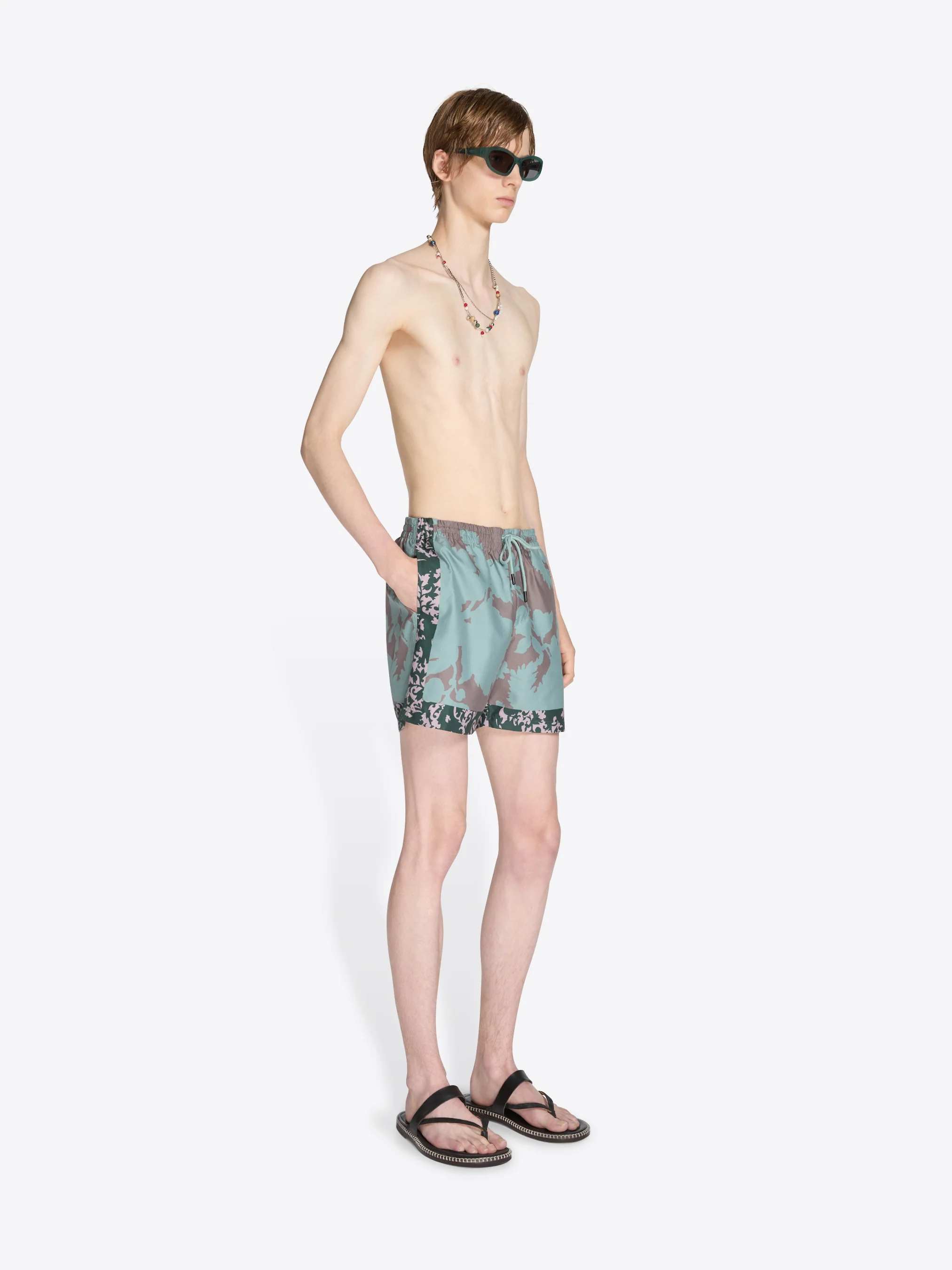 Printed swim shorts