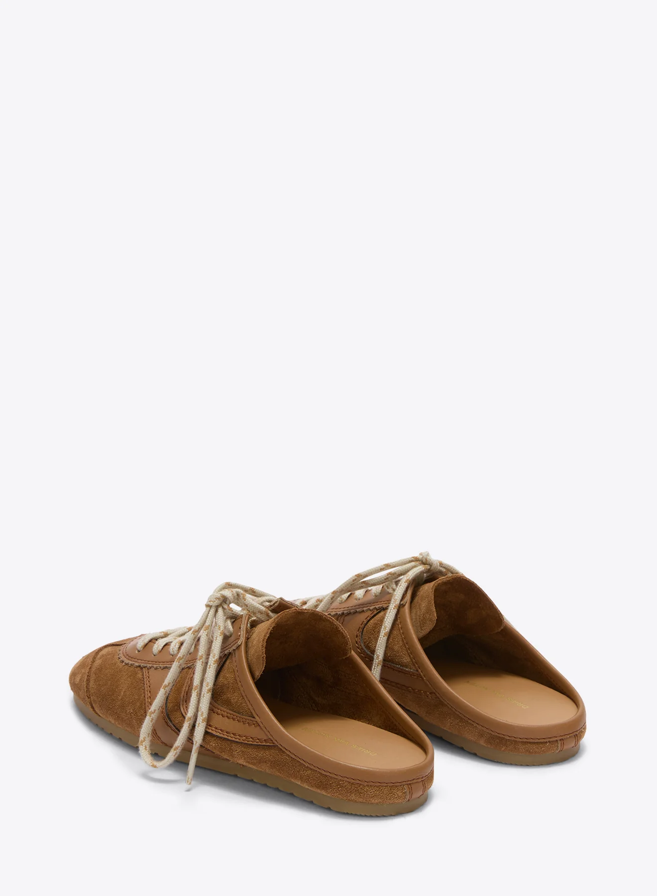 Suede sneaker mules