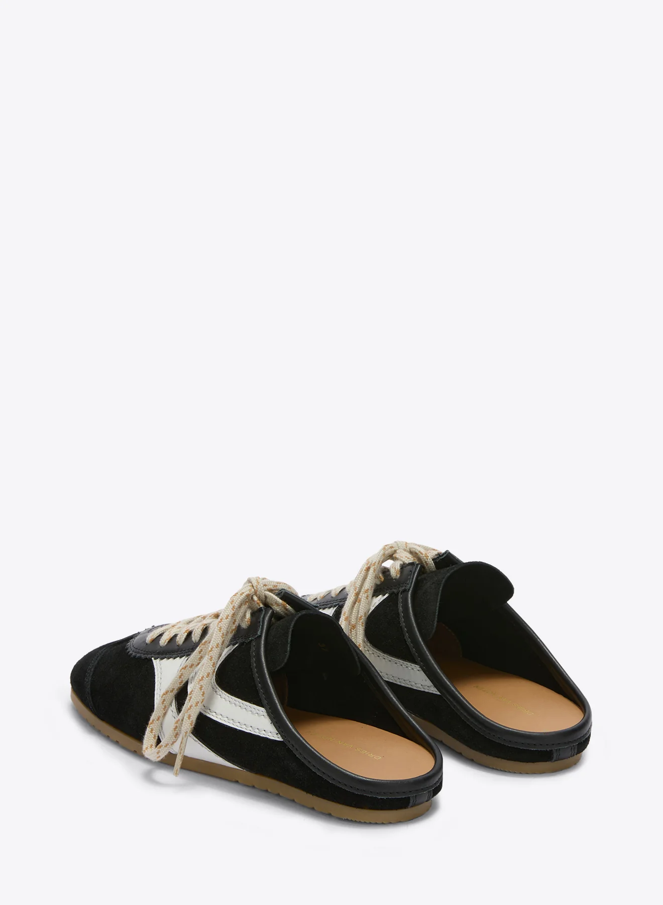 Suede sneaker mules