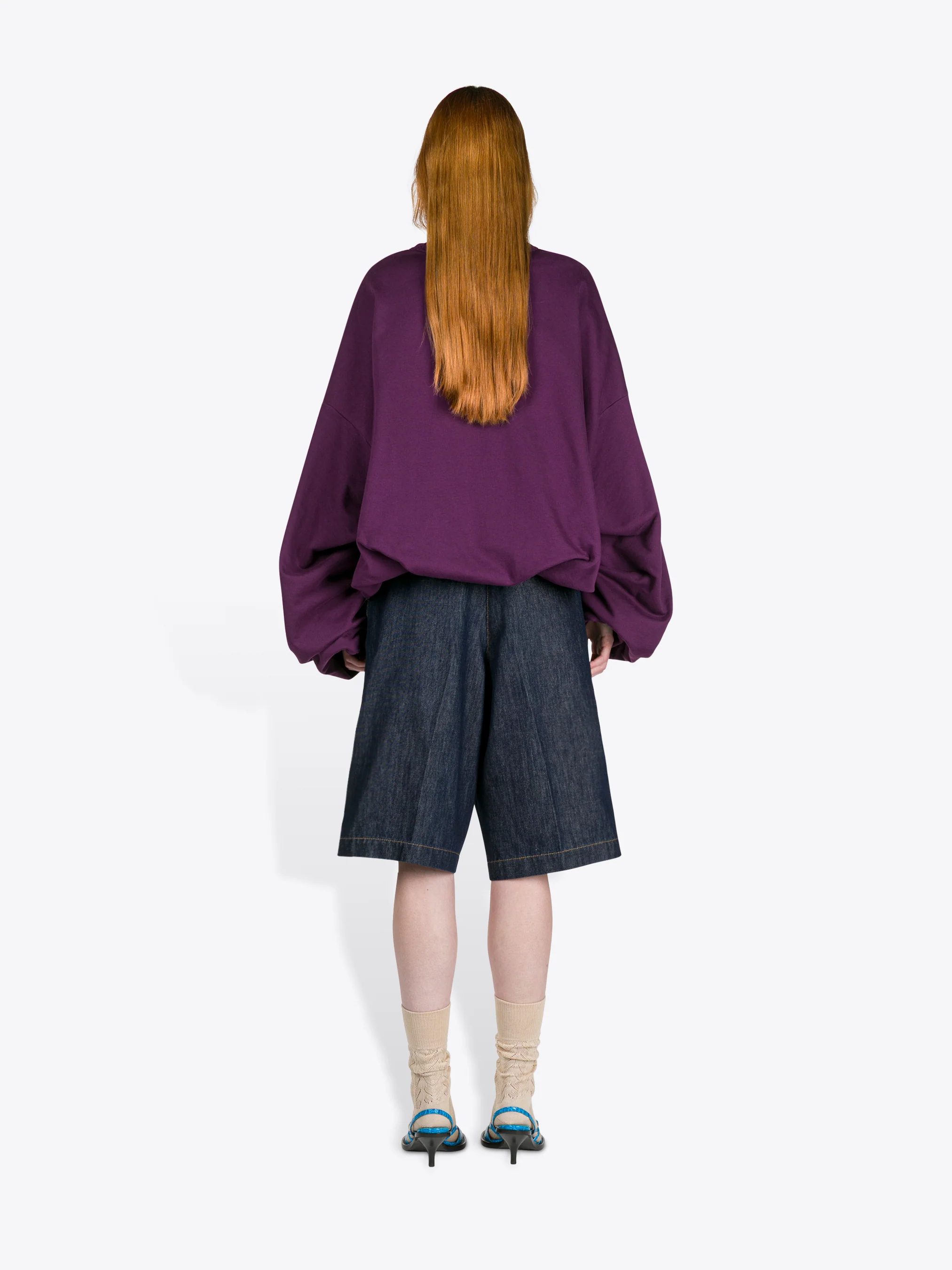 Draped sweatshirt