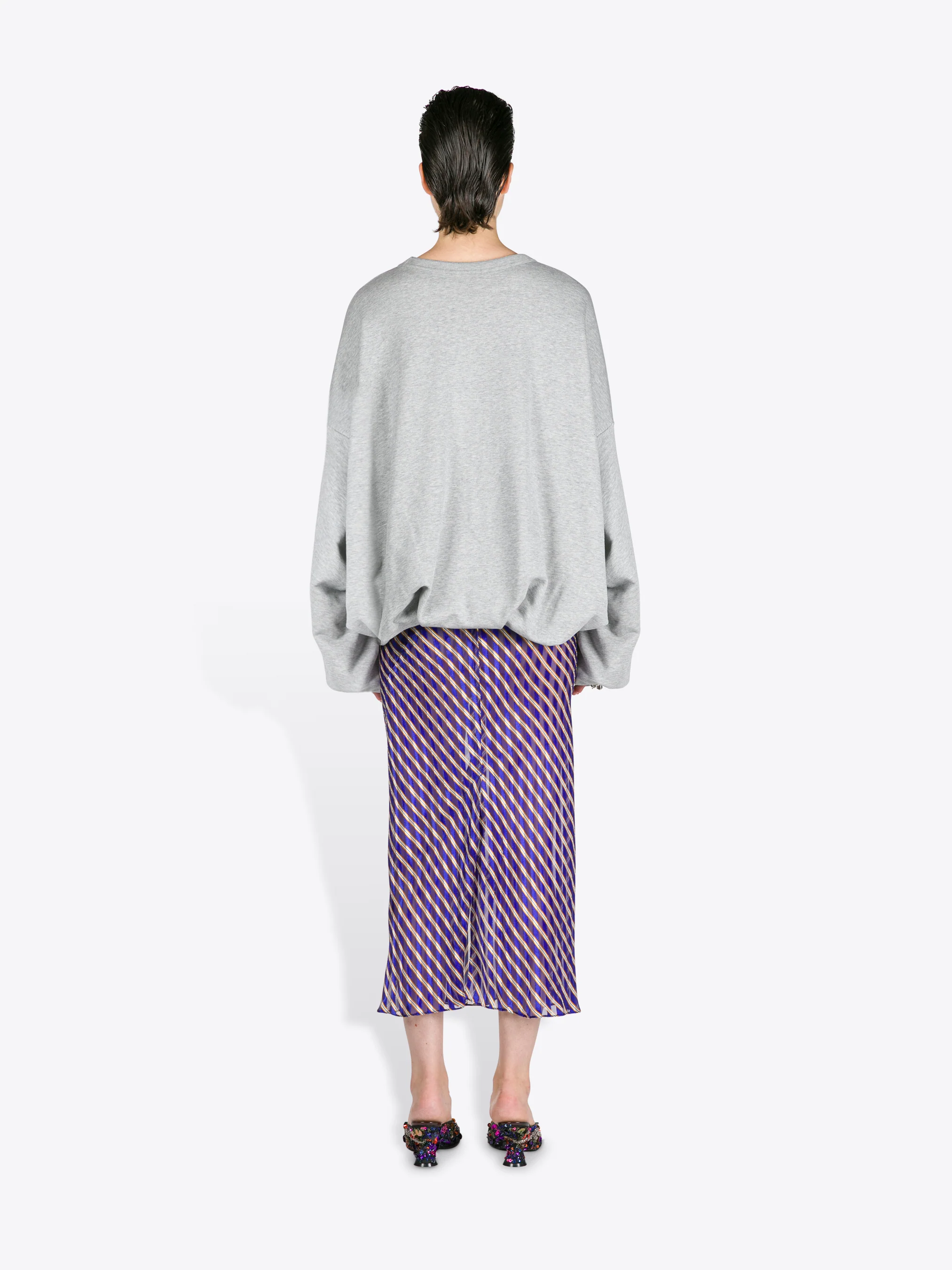 Draped sweatshirt