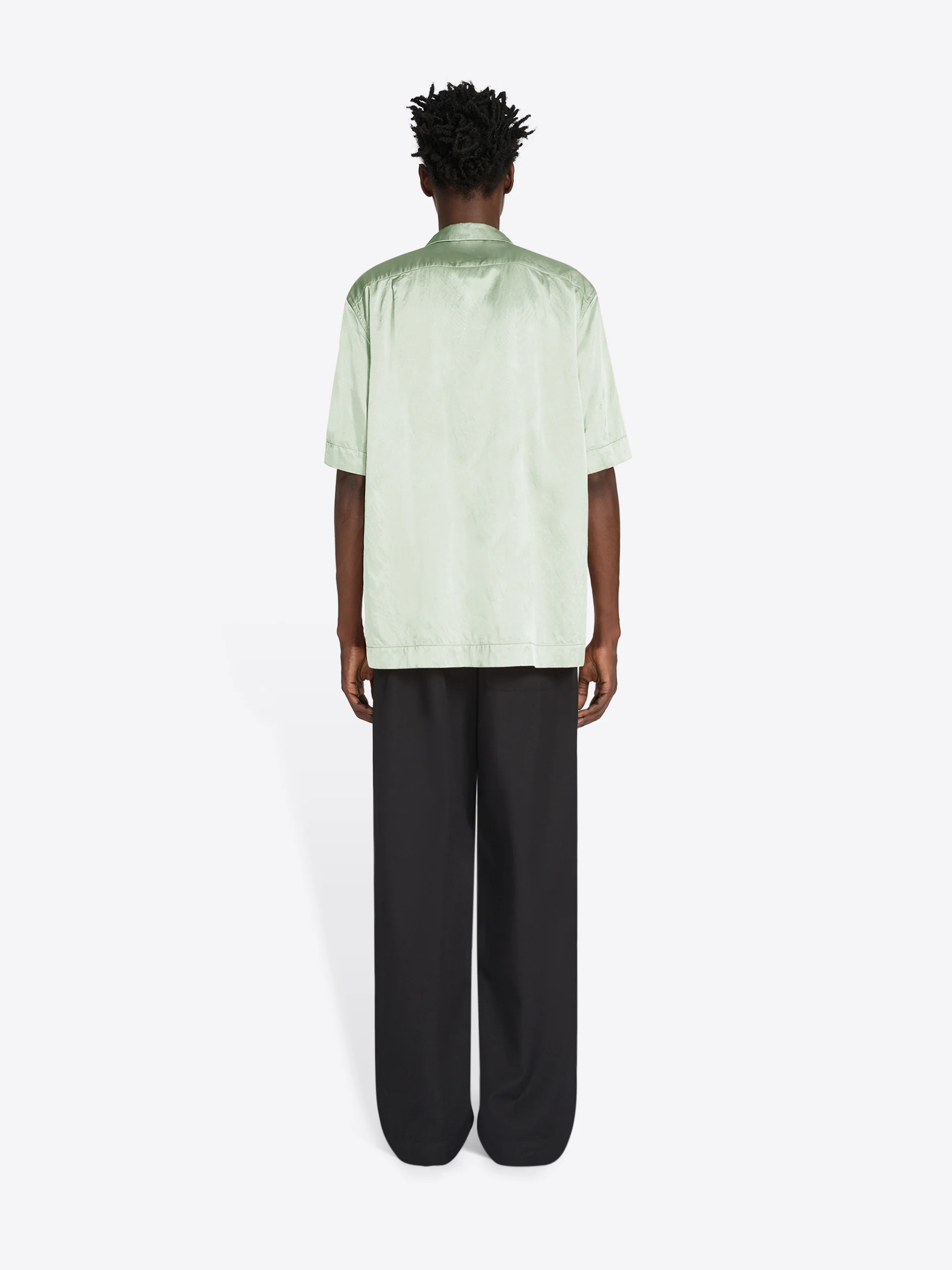 Boxy viscose shirt